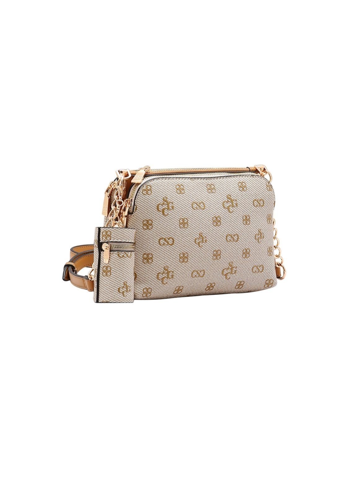 Bolsa Feminina Chenson Monograma Atemporal 3485417 Bege