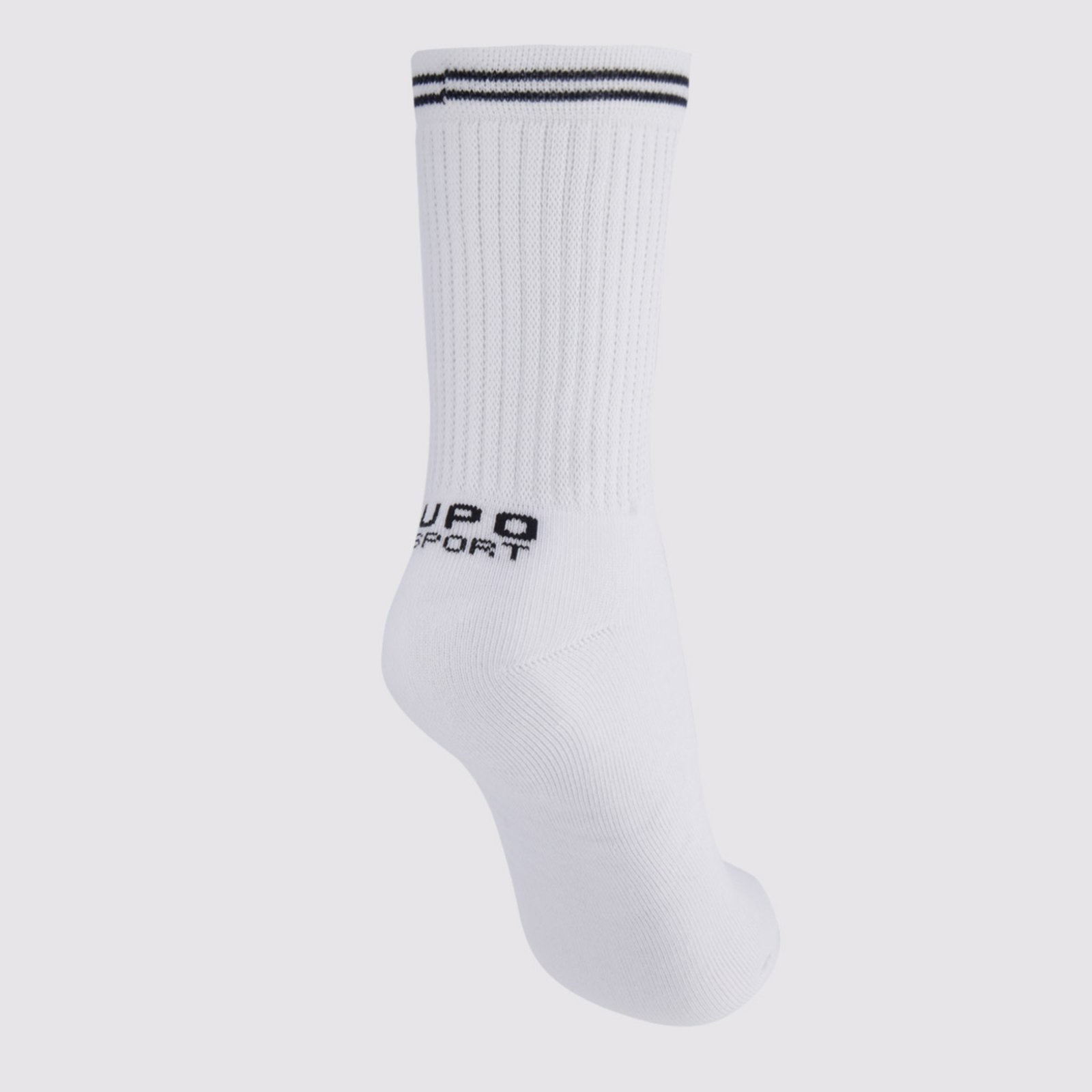 Vista 3 Meia Lupo Sport Básica Cano Longo Branca Lupo branco