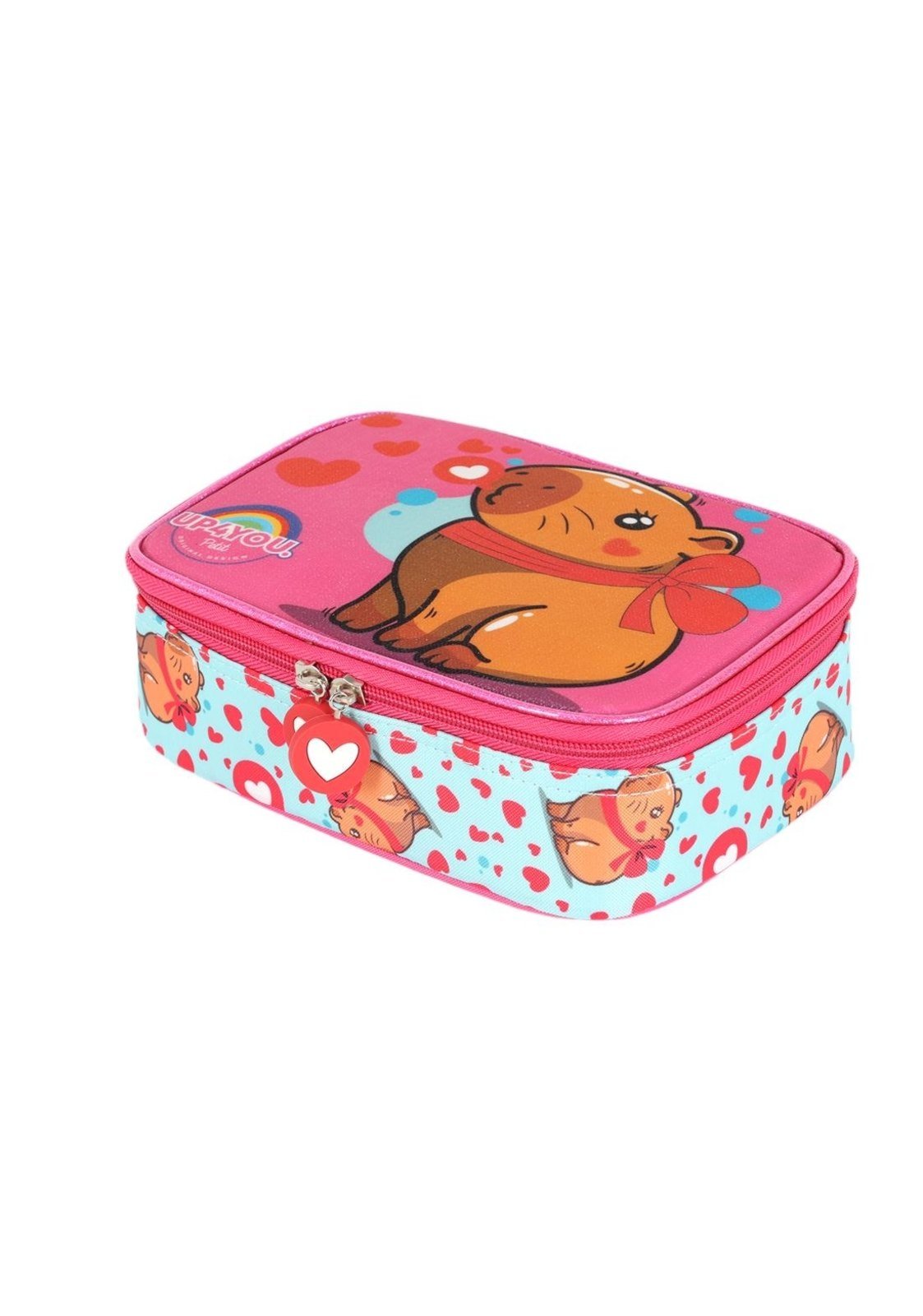Vista 3 Infantil - Estojo Box Médio 100 pens Be Capy Up4you rosa Up4you rosa