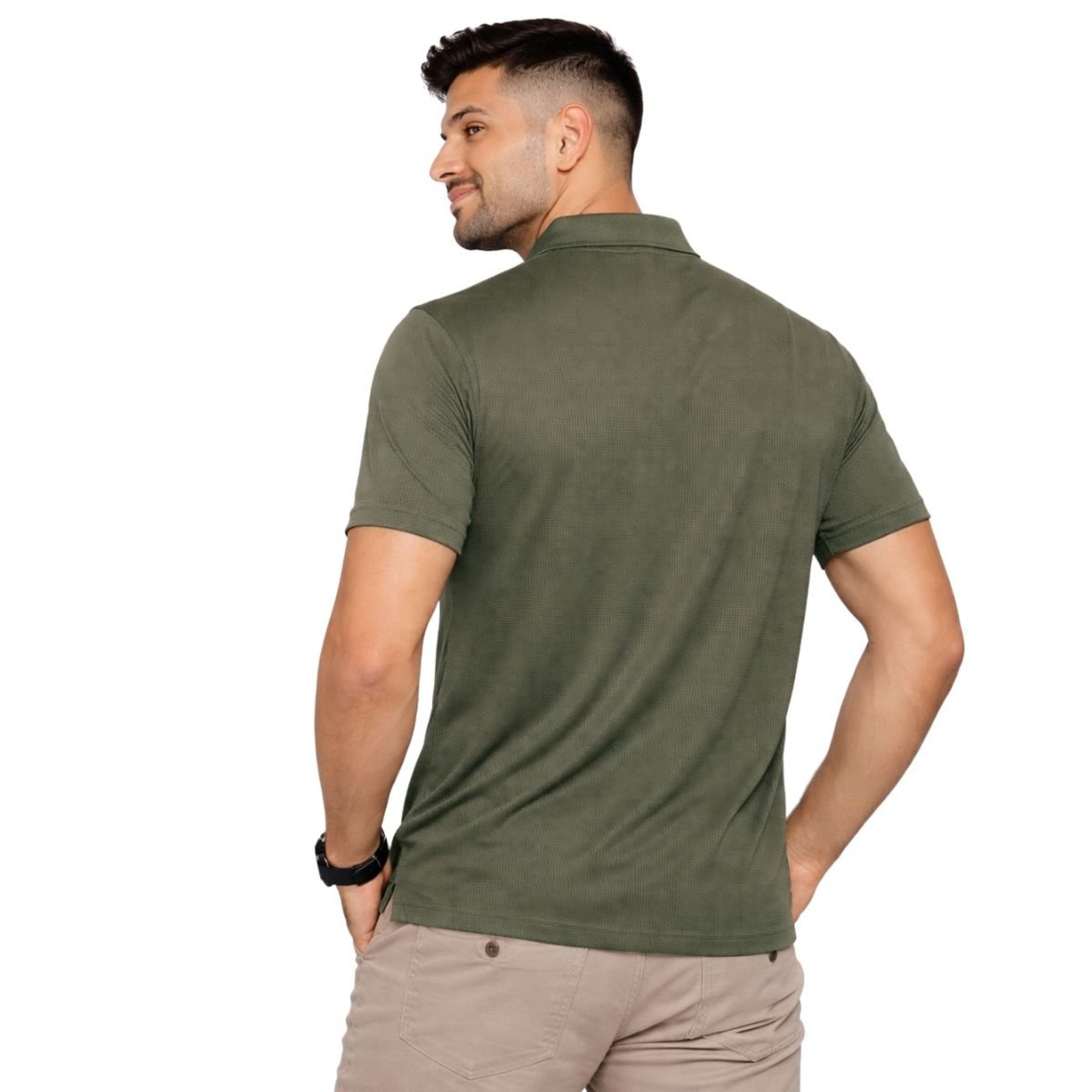 Camisa Polo Masculina Poliamida Elastano Premium Verde