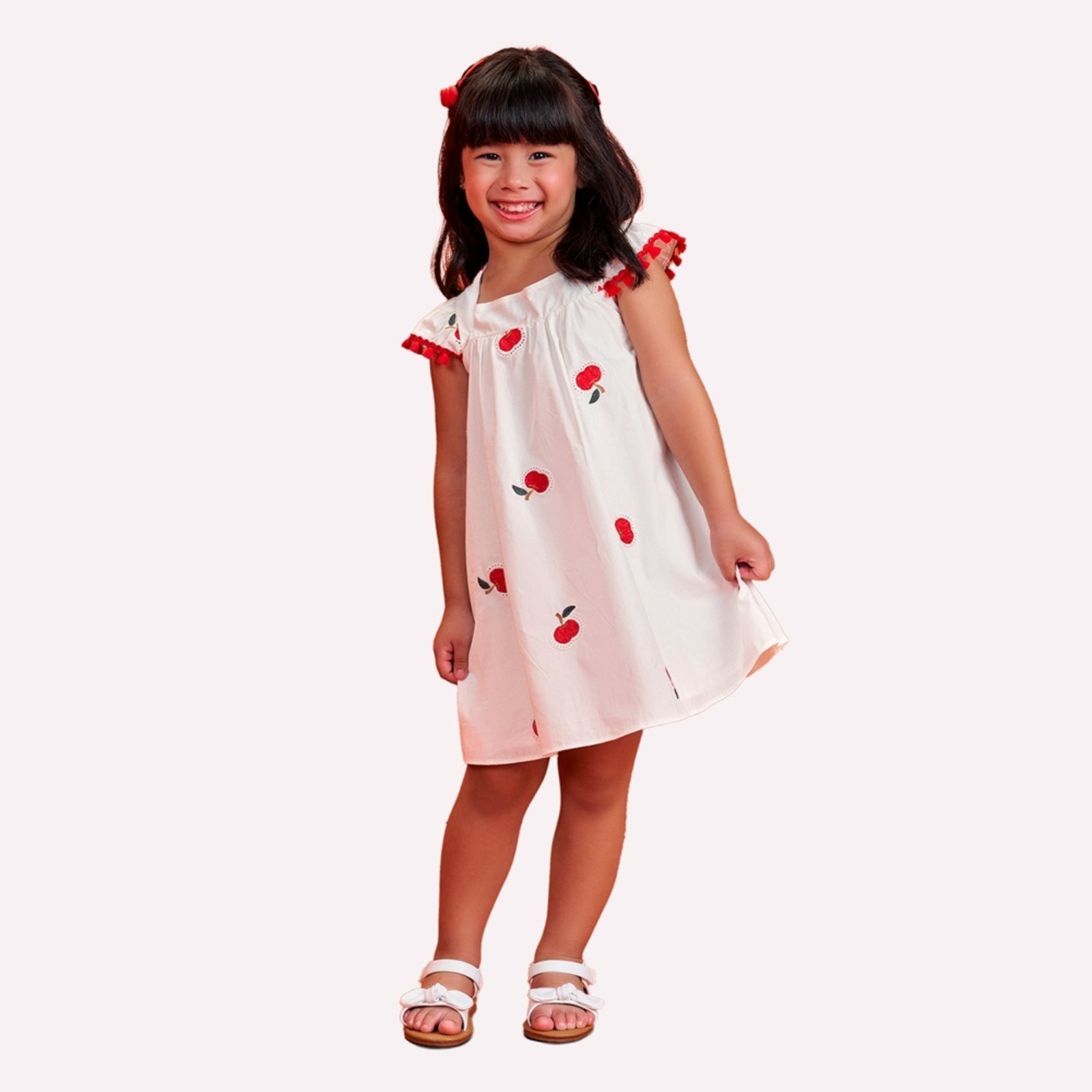 Infantil - Vestido Menina em Tricoline Nanai