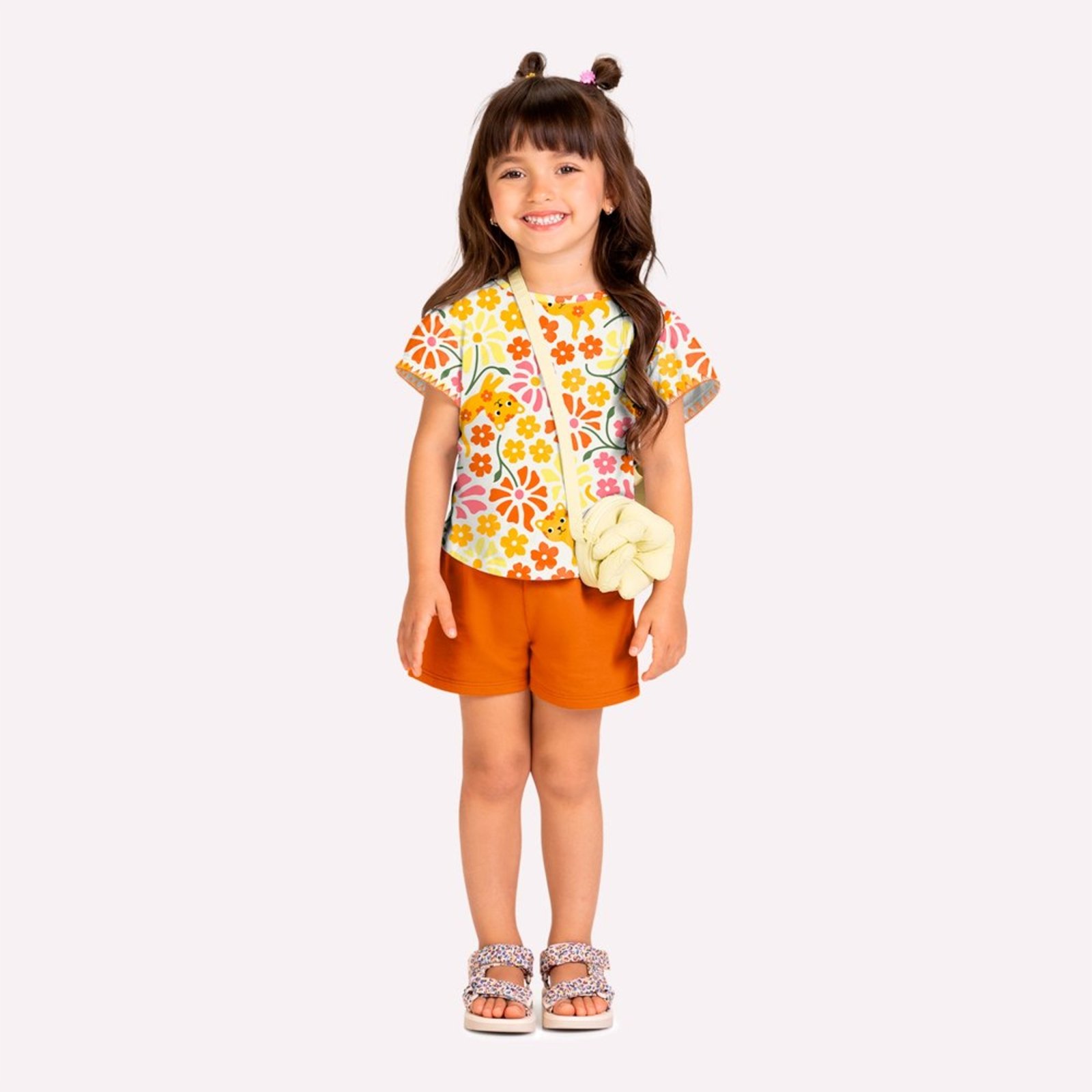 Infantil - Conjunto Menina em Algodão Kyly
