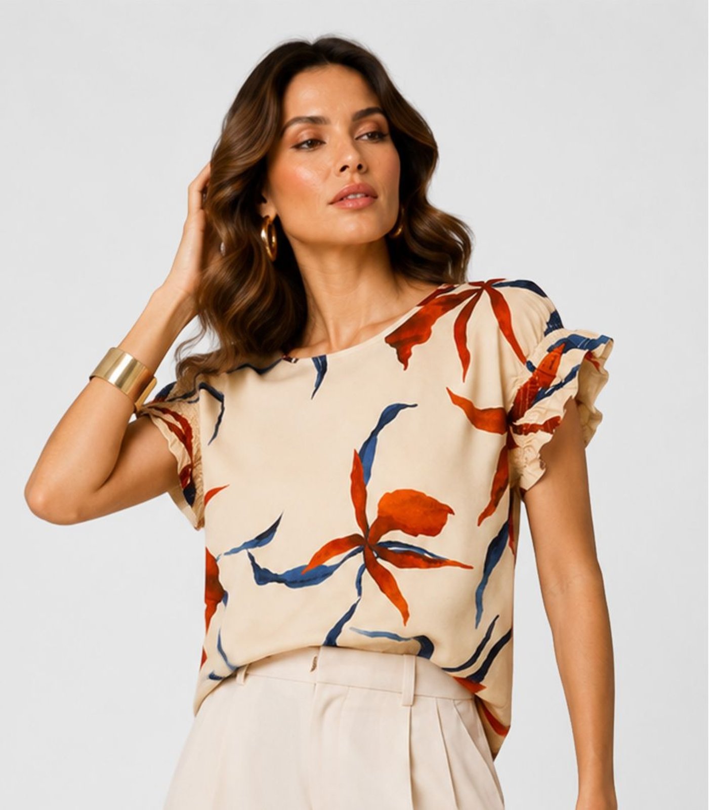 Blusa Feminina Infinita Cor Bege