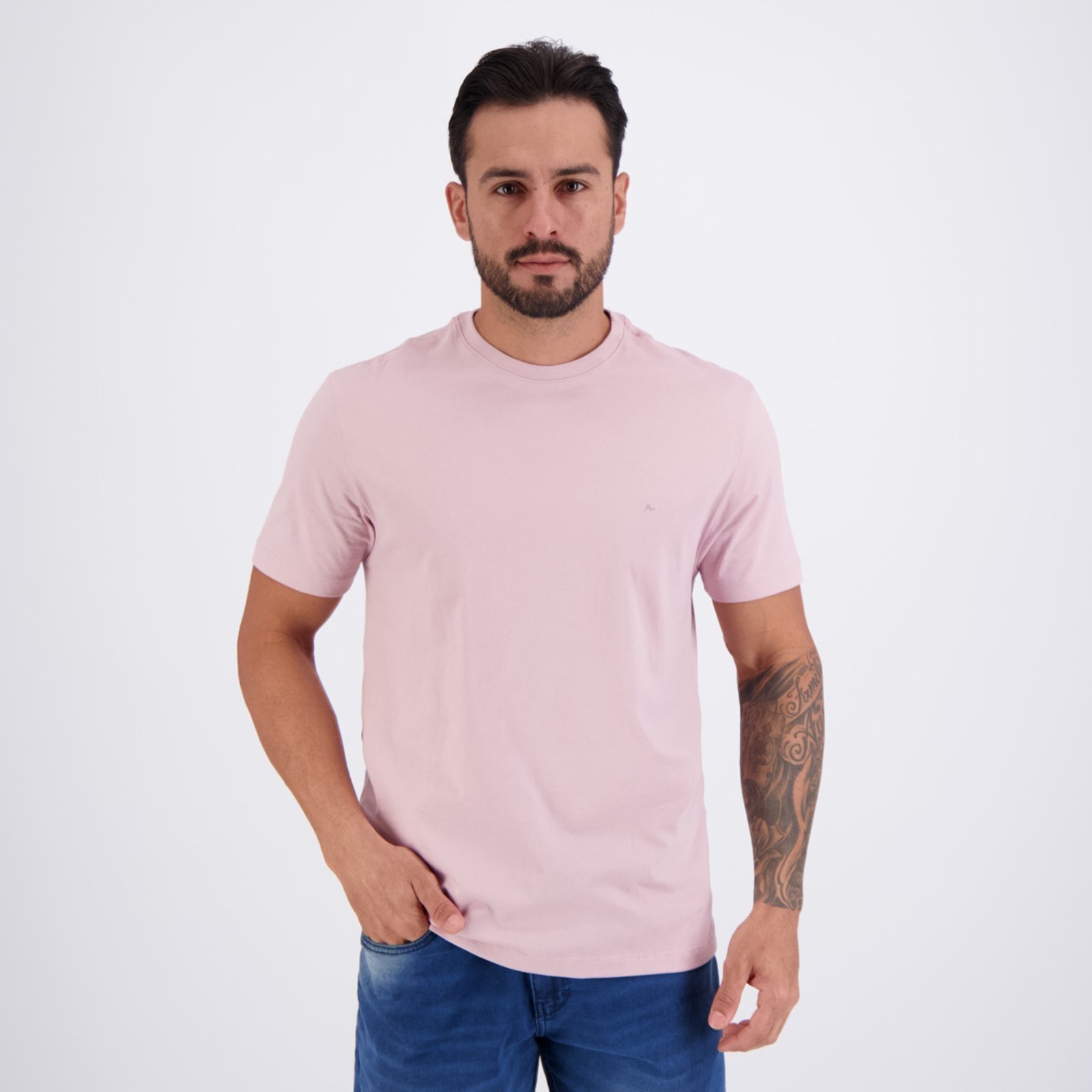 Camiseta Aramis Basica Rosa Seco