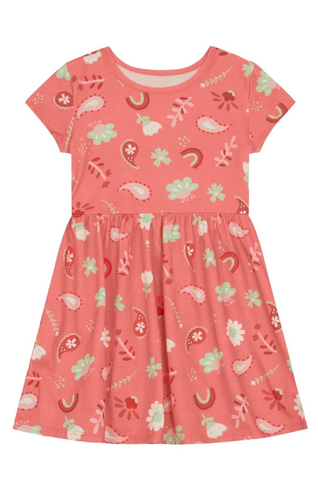 Vista 2 Infantil - Vestido menina arco-íris Brandili rosa Brandili rosa