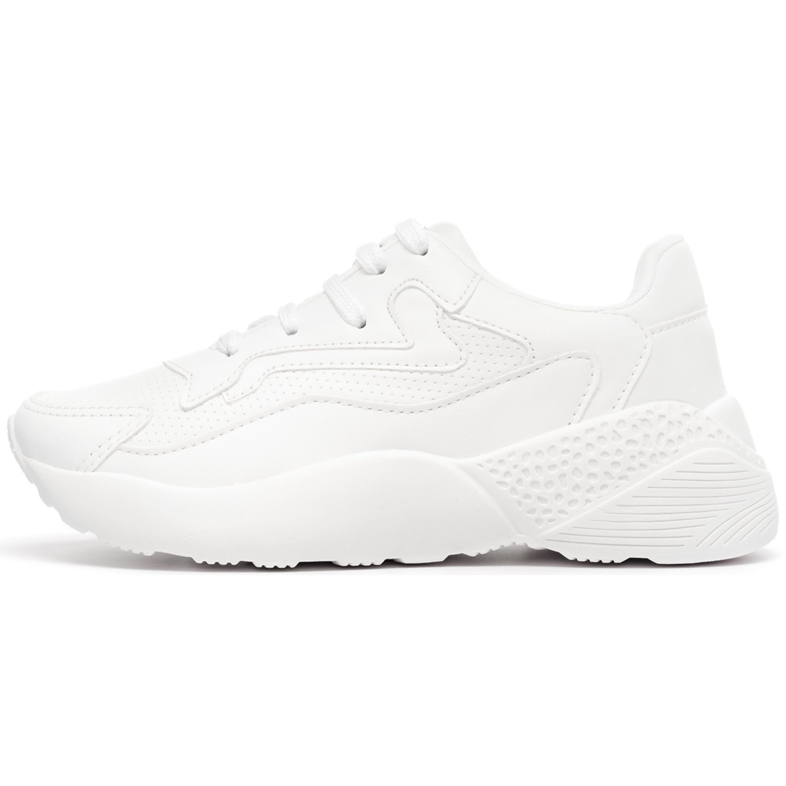 Tênis Feminino Branco Casual Vili Chunk Sneaker