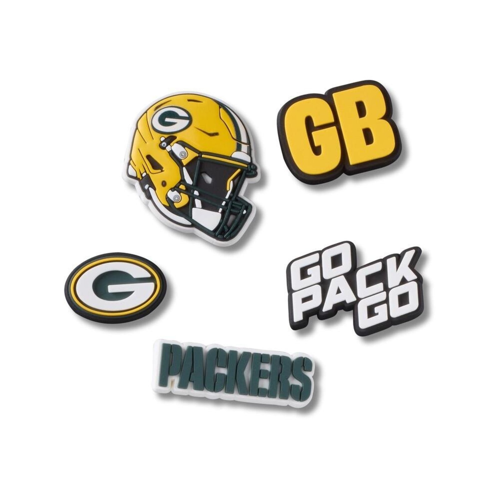 Infantil - Jibbitz™ NFL Green Bay Packers Pack com 5 Peças Único Branco