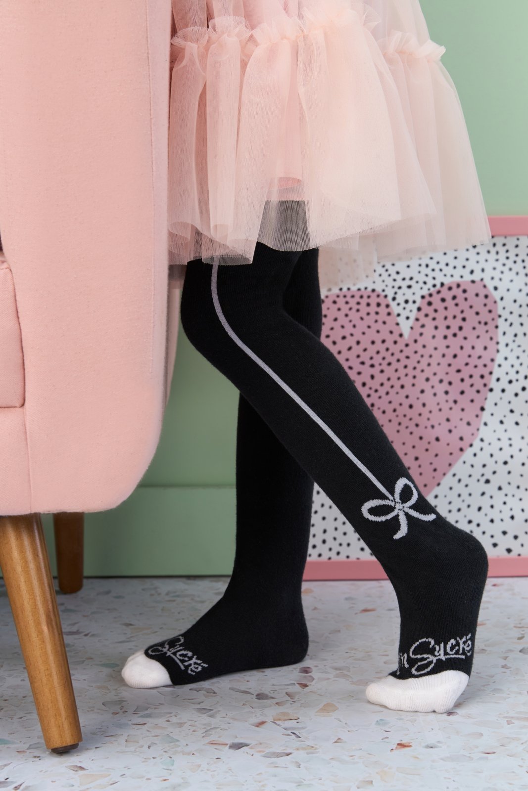 Infantil – Meia 3/4 Preta Mon Sucré M Preto