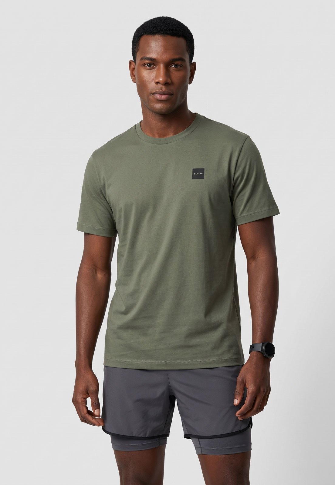 Camiseta Masculina Oakley Logo Verde