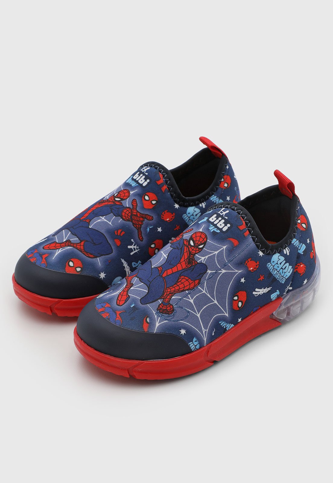 Infantil - Tênis Bibi Spider-Man Slip On Azul