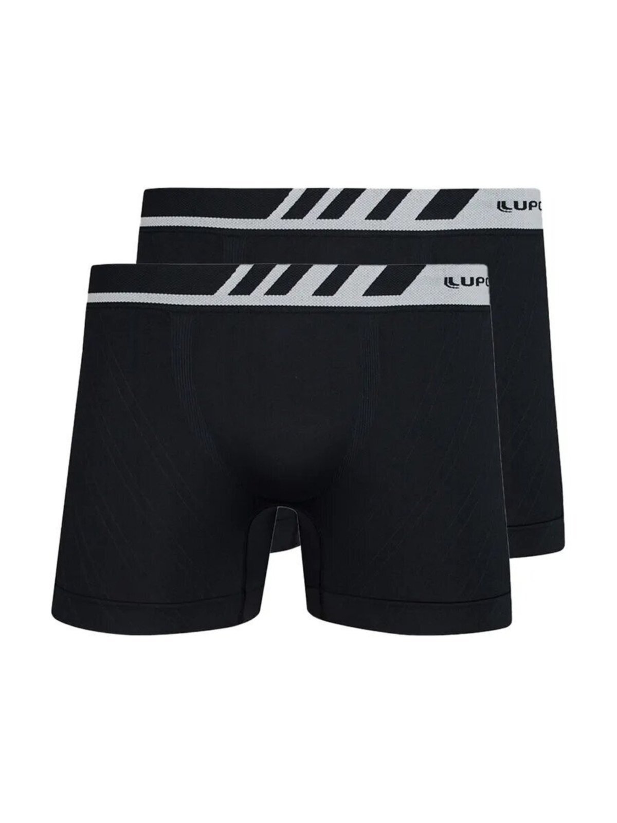 Kit com 2 Cuecas Boxer Lupo 671-002 Preto