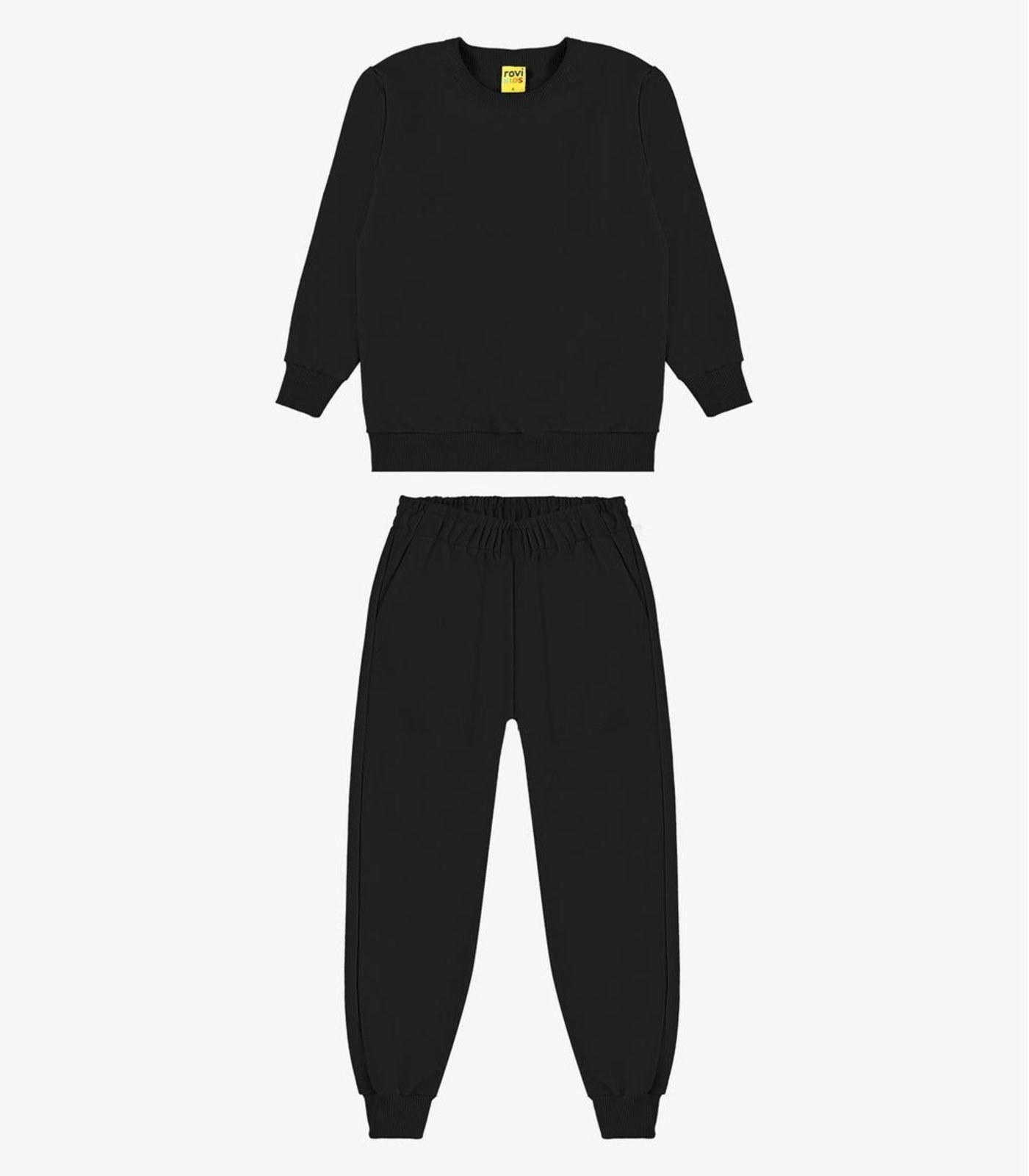 Infantil - Conjunto Blusão com Calça Menino Rovi Preto