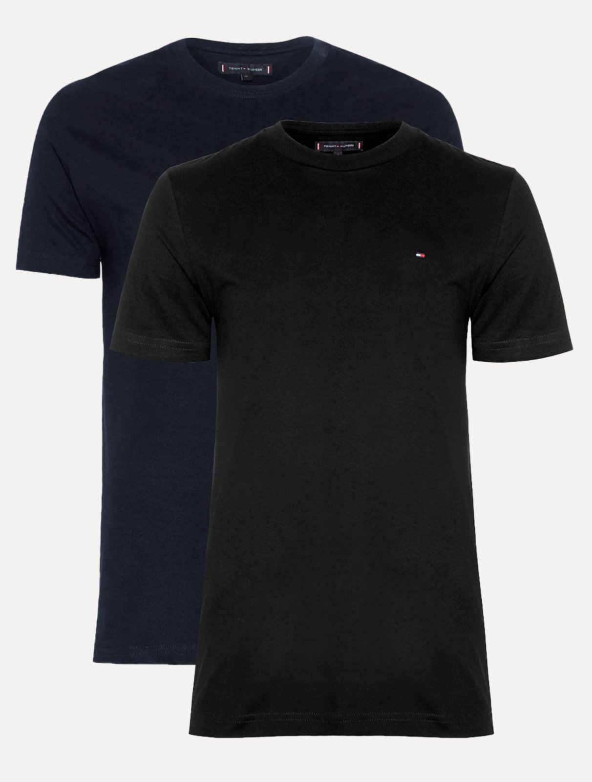 Vista 2 Kit Camisetas Tommy Hilfiger Essential Preta/Marinho 2UN azul marinho/preto Tommy Hilfiger azul marinho/preto