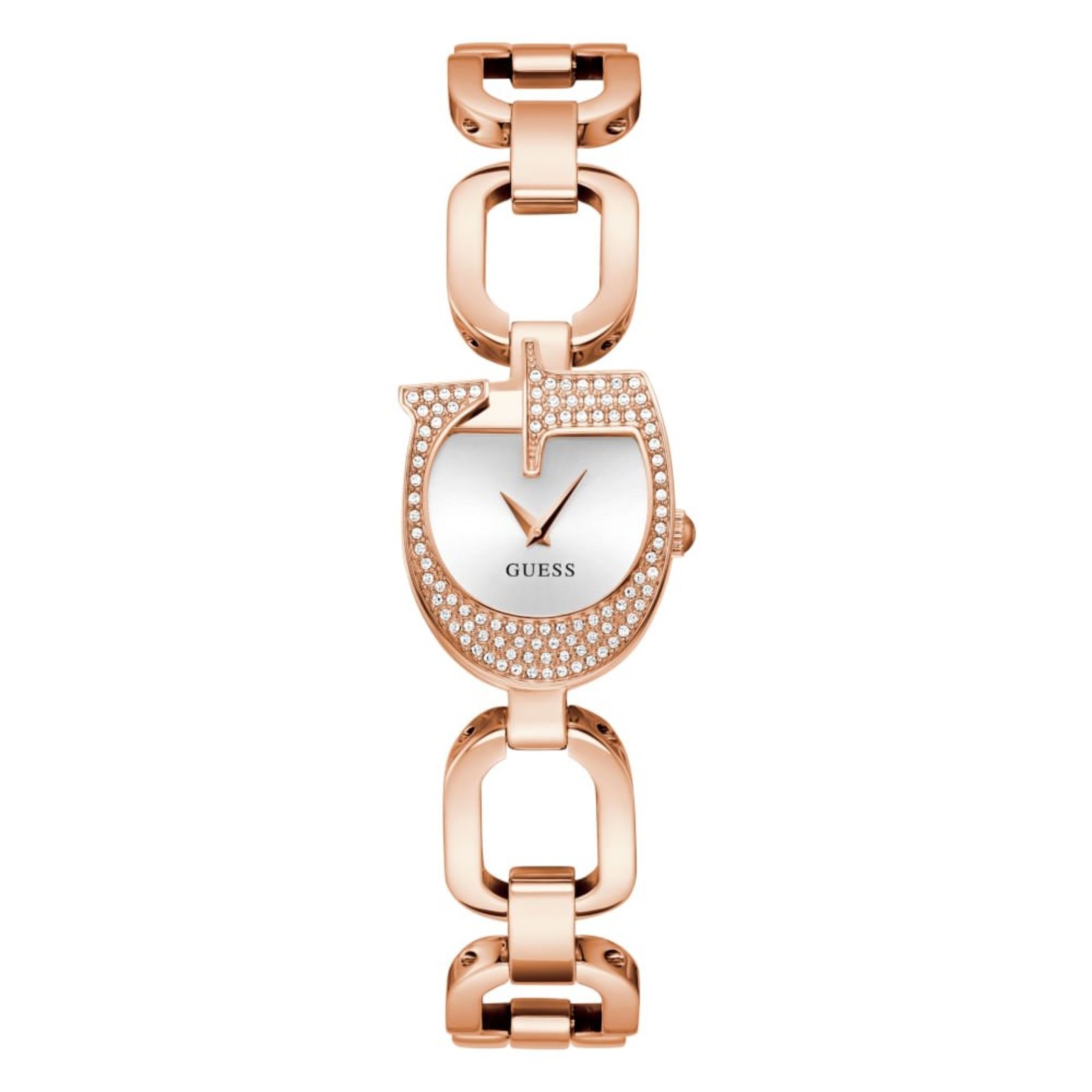 Relógio Guess Feminino Corrente Cristais Rosé Guess