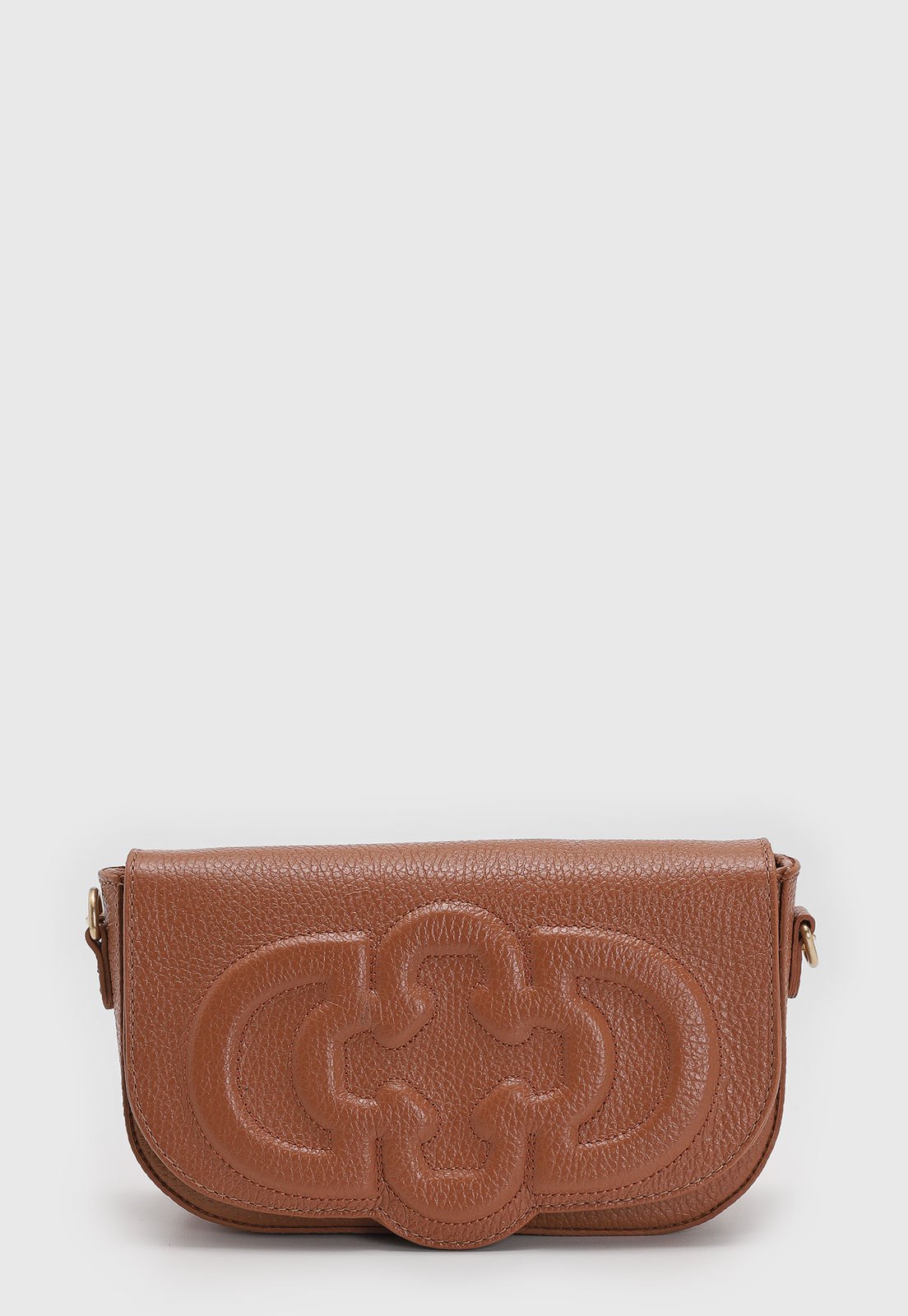 Bolsa Feminina Capodarte Alça Corrente Caramelo