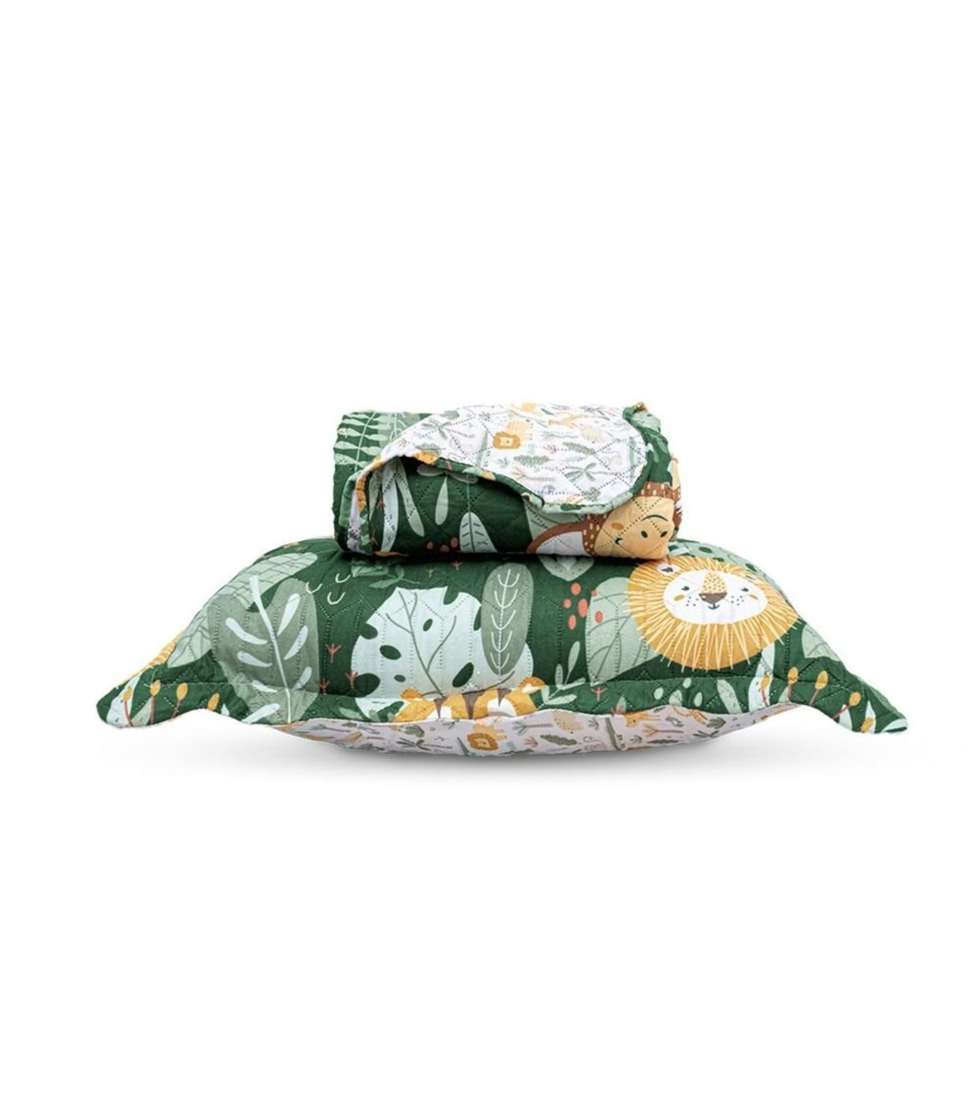 Kit Cobre Leito Casual Solteiro Appel Verde