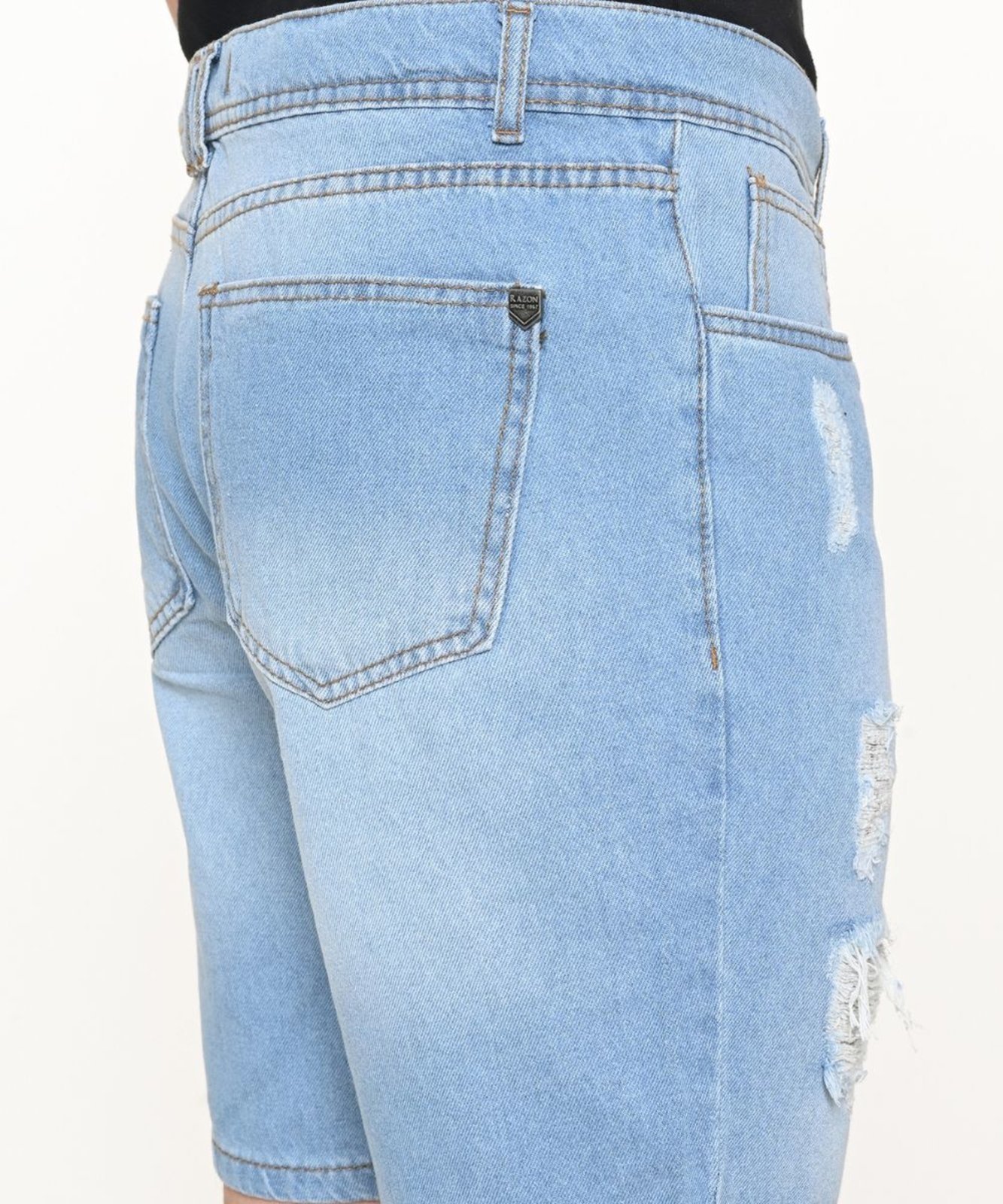 Vista 3 Bermuda Masculina Razon Jeans AZUL Razon Jeans AZUL