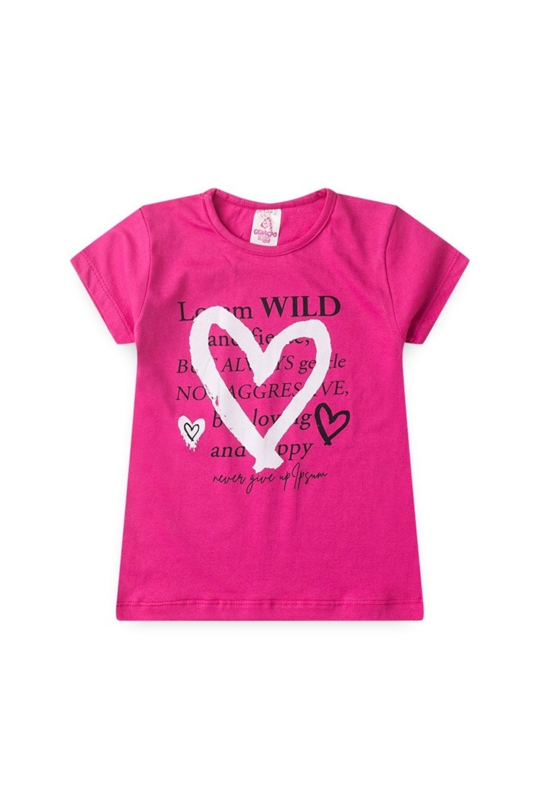 Infantil – Conjunto de Verão para Menina Blusa e Shorts Coração – GKS