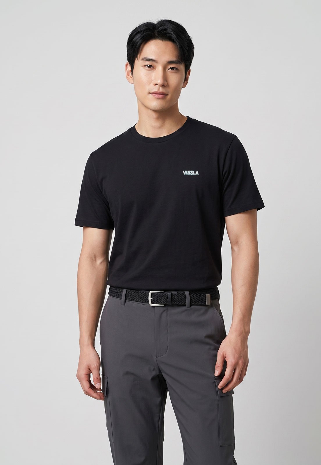 Camiseta Masculina Vissla Silk Cutting Edge Preta
