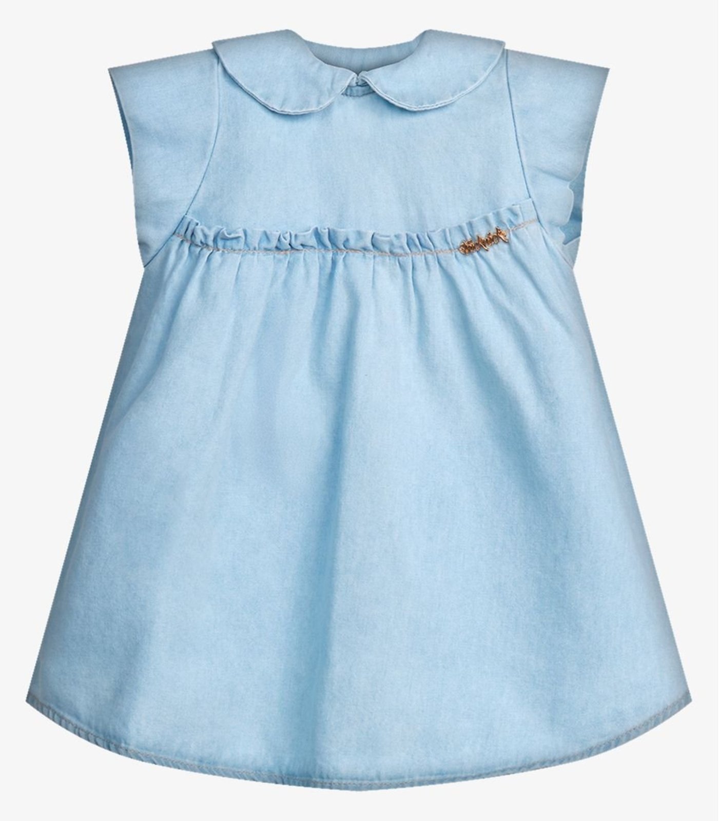 Infantil - Vestido Menina Jeans Trick Nick Azul