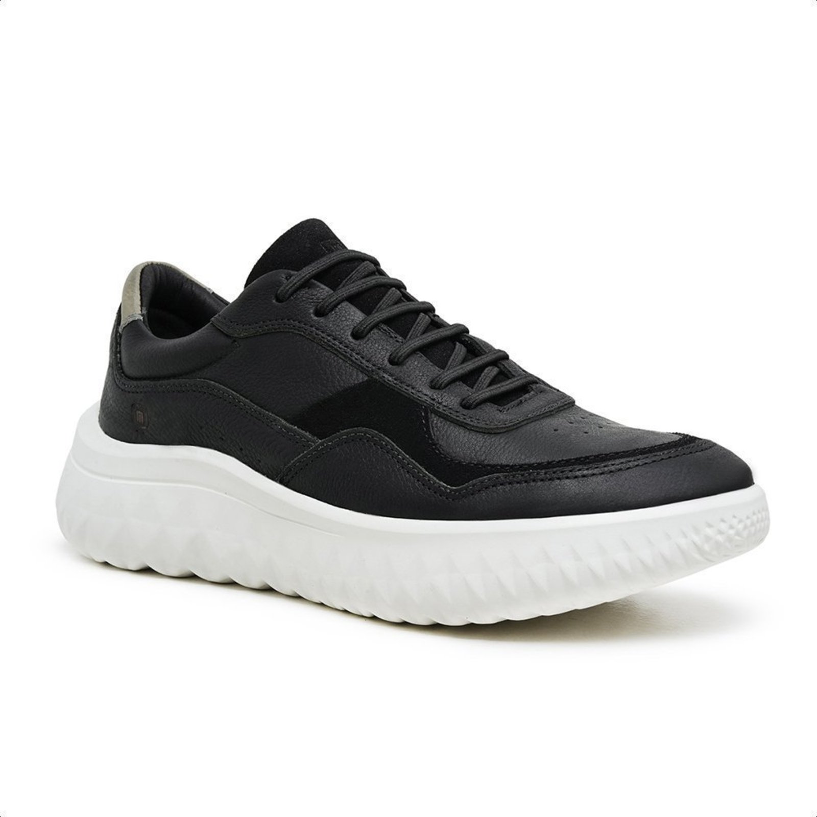 Tênis Masculino Malbork Preto Casual Solado Alto Confortável 037500P