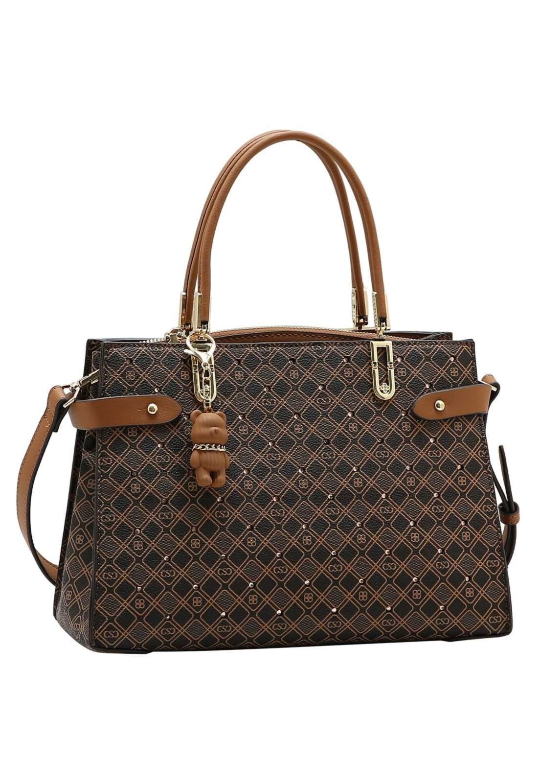 Bolsa Feminina Chenson Mão New Cristal 3485755 Café