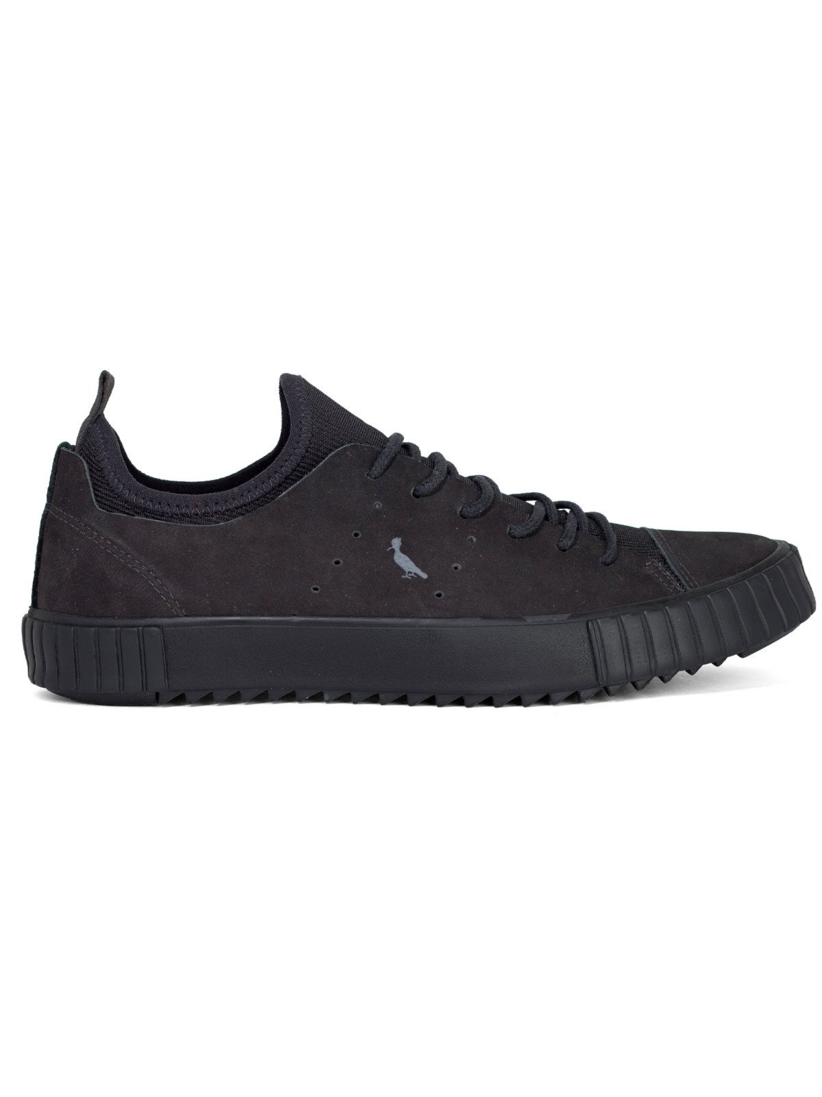 Tênis Reserva Go Masculino Astral Casual Couro Urbano Meia Elástica Conforto Preto All Black
