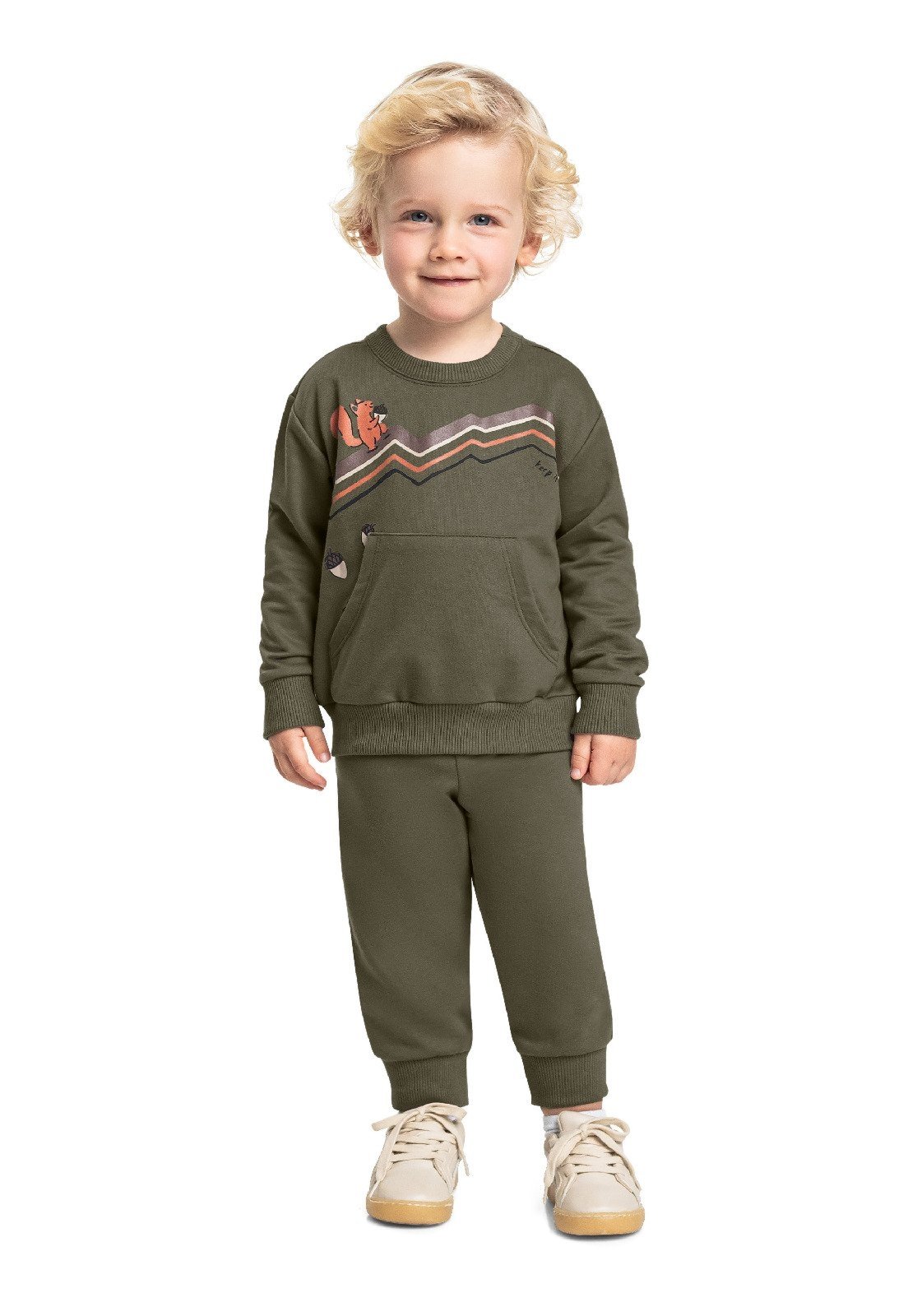 Infantil - Conjunto Keep It Simple Bee Loop Marrom