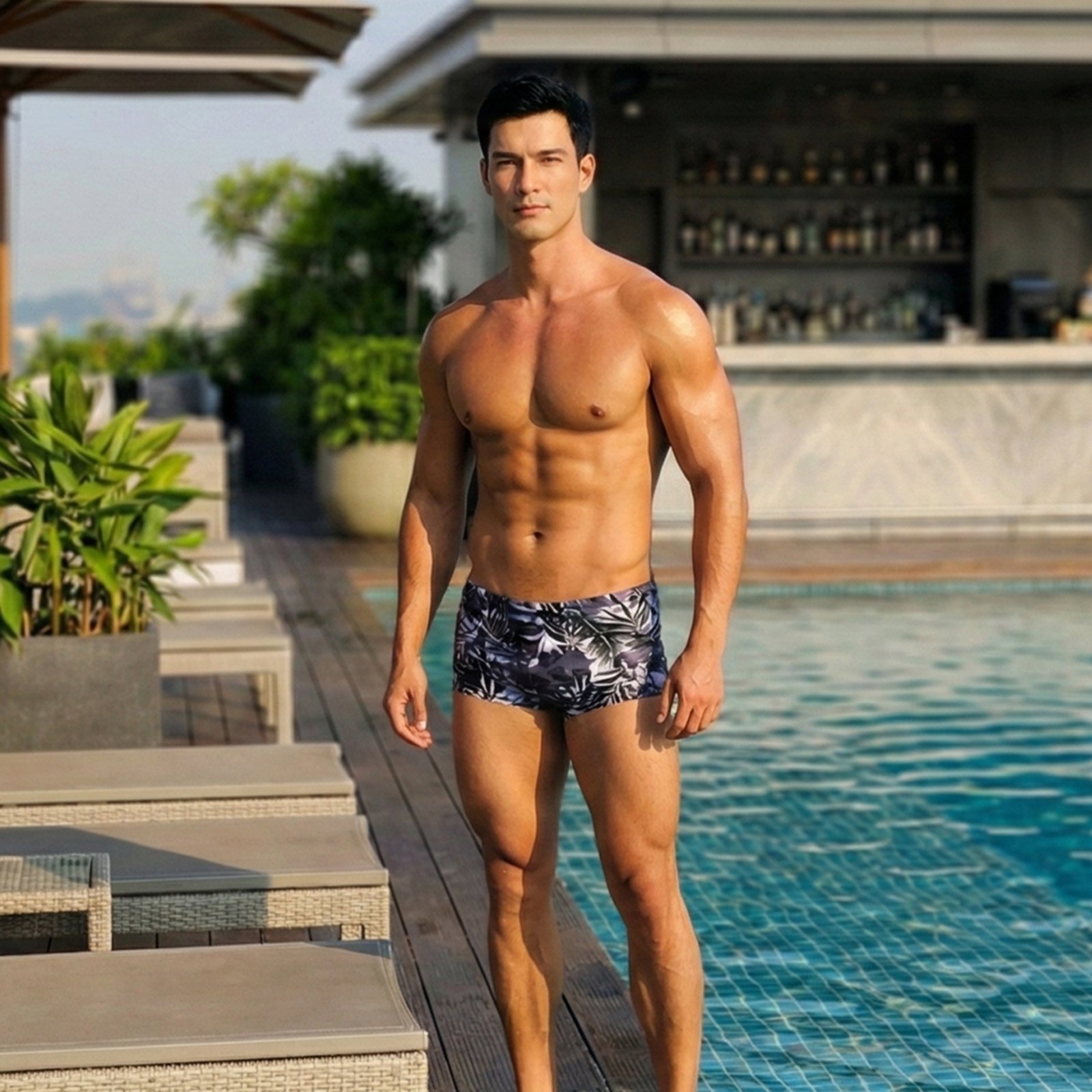 Sunga Boxer Jungle Grigo Collection Cinza