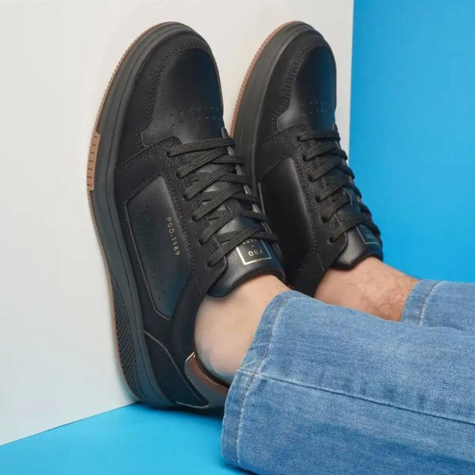 Tênis Pegada Casual Masculino Preto