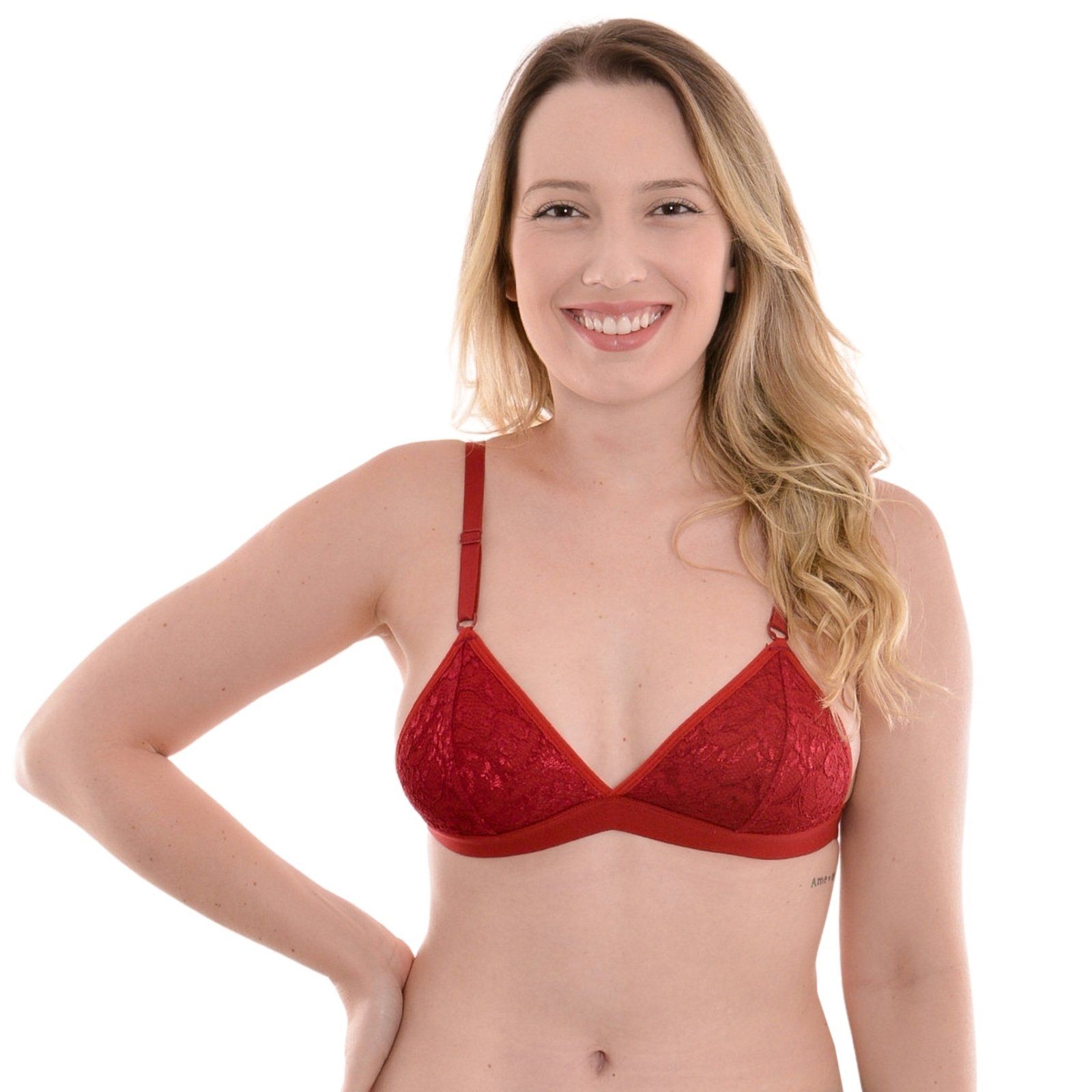 Sutiã Bojo removível com renda Selene