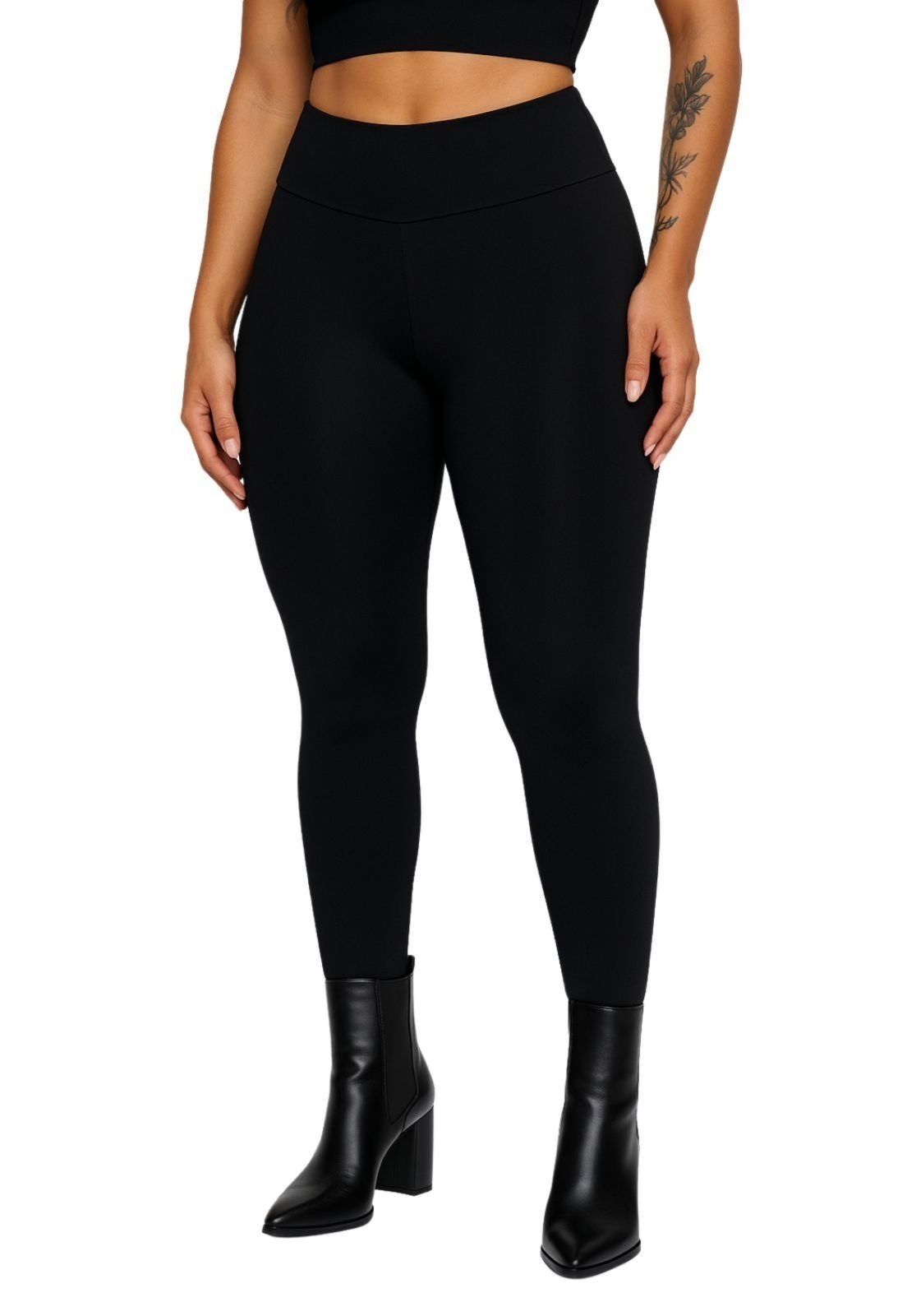 Calça Legging Térmica Peluciada Terra e Mar Inverno Leg Felpuda Flanelada Preto