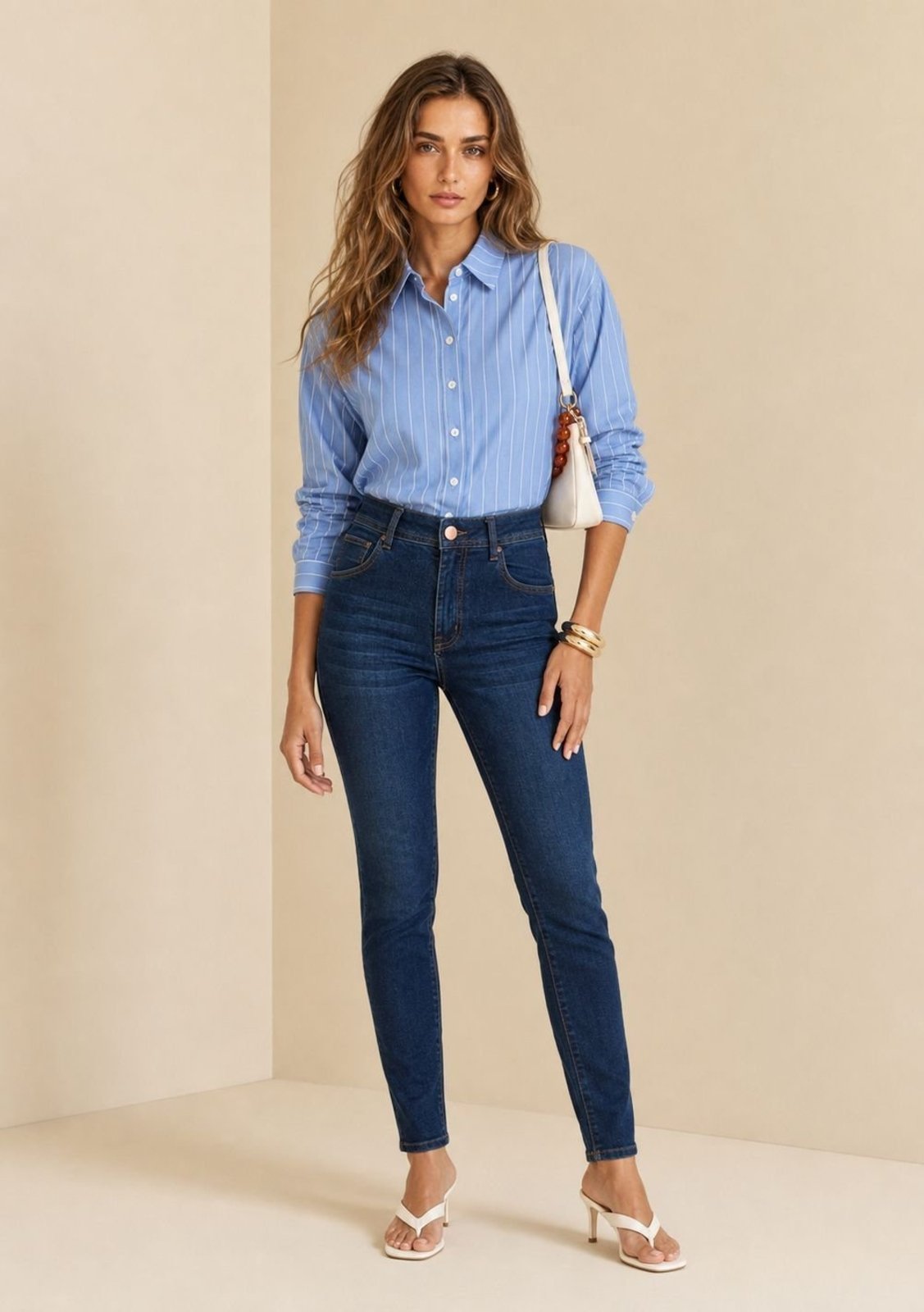 Calca Skinny Maré - Azul