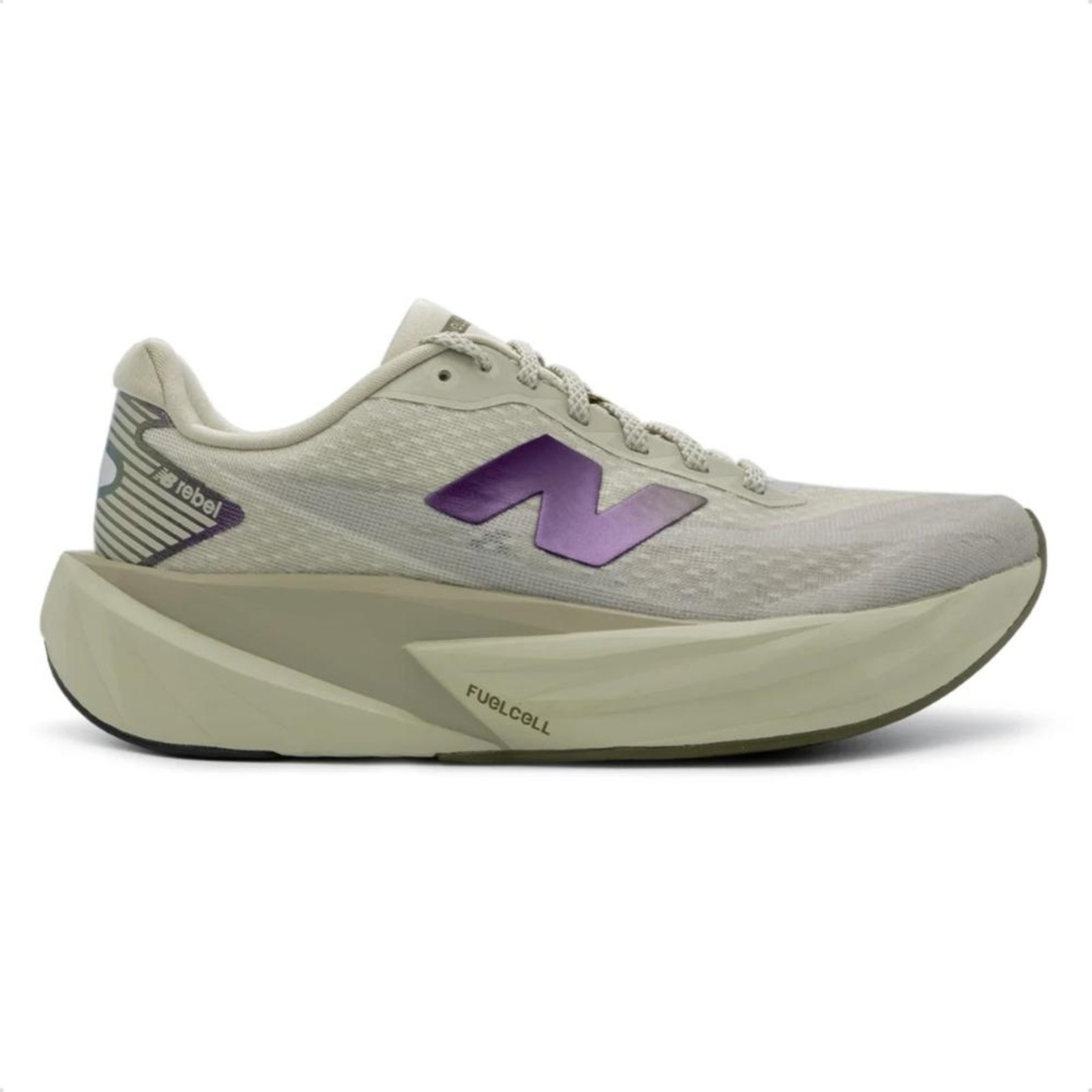 Tênis New Balance Masculino Fuelcell Rebel V5 Corrida Bege