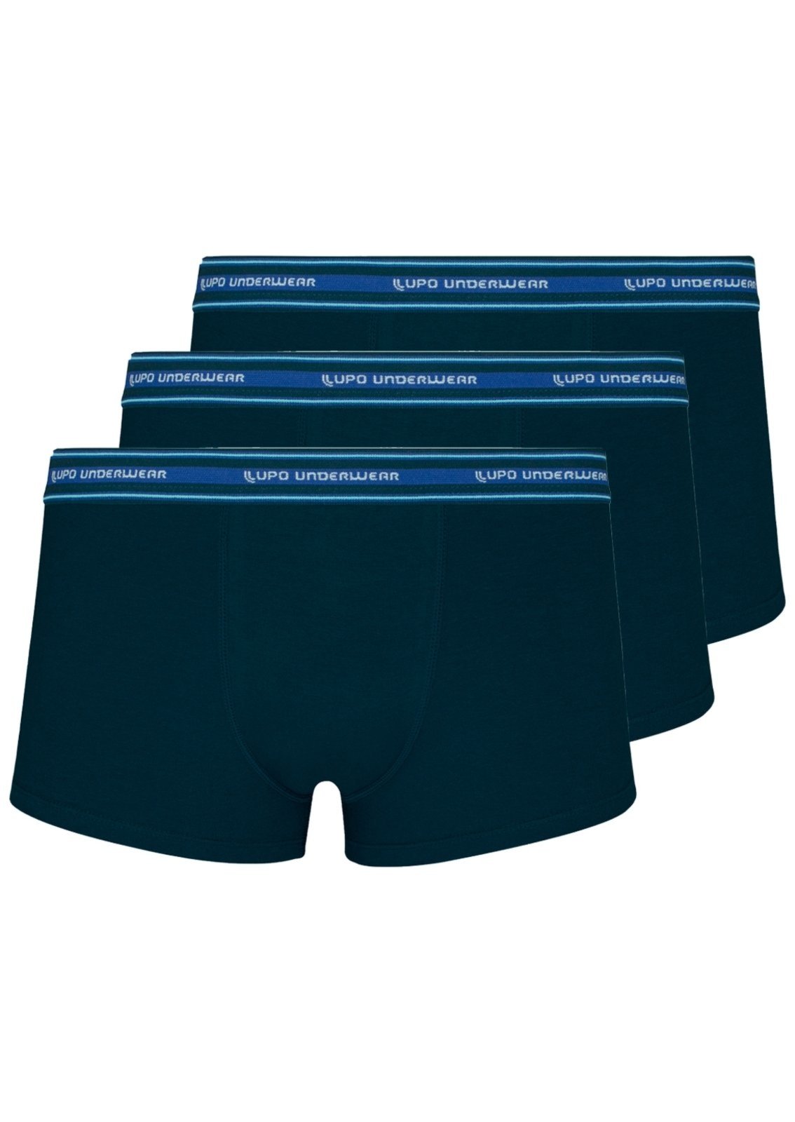 Kit com 3 Cuecas Sunga Lupo 460-003 Azul Marinho