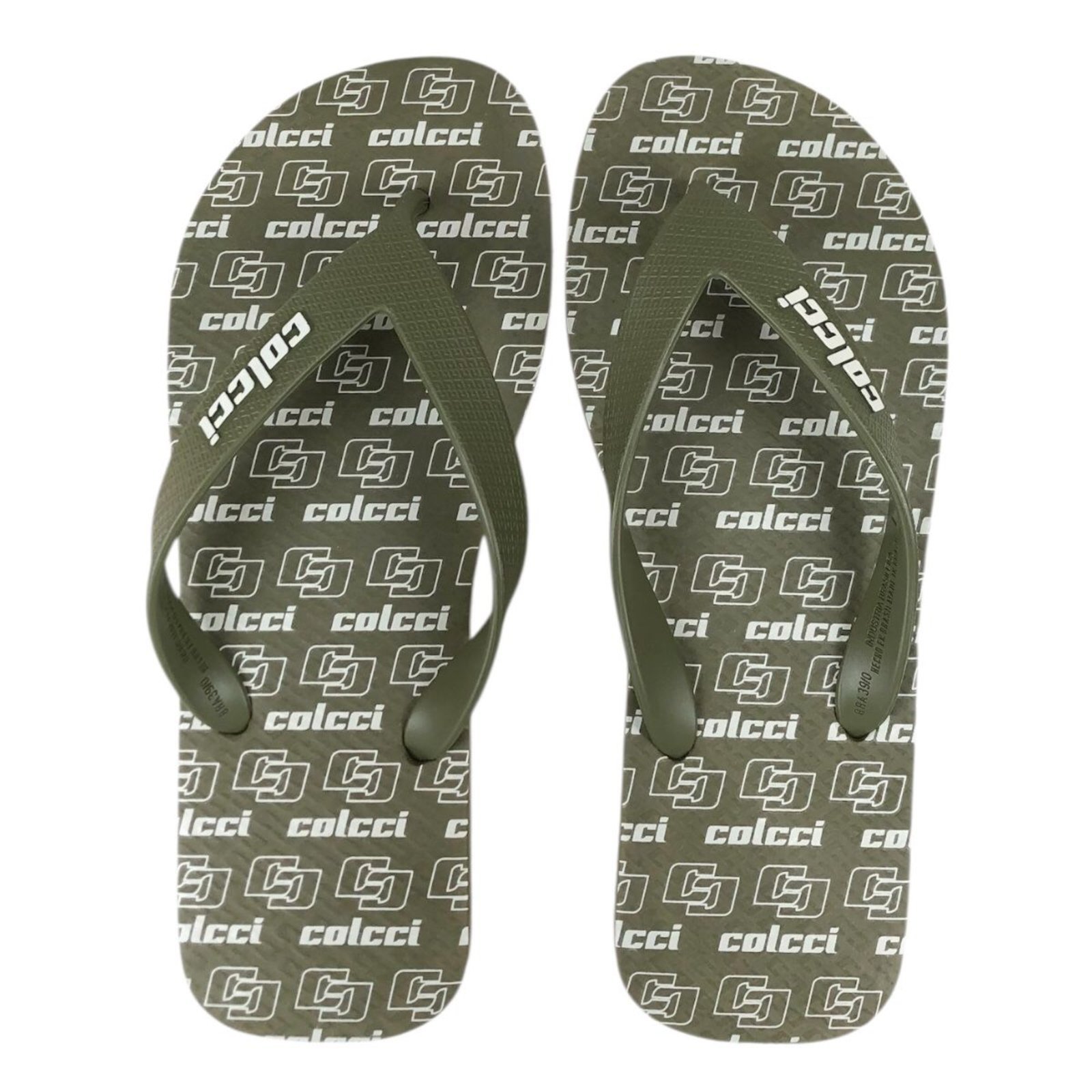 Chinelo Masc Monograma Colcci Verde Cilantro