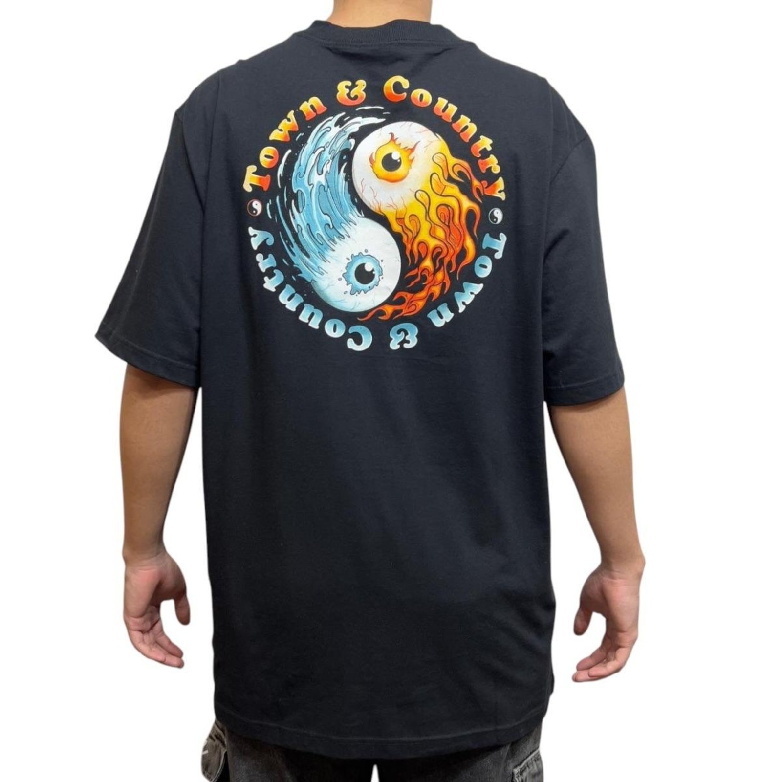Camiseta Oversized Elements- Town & Country - Preto