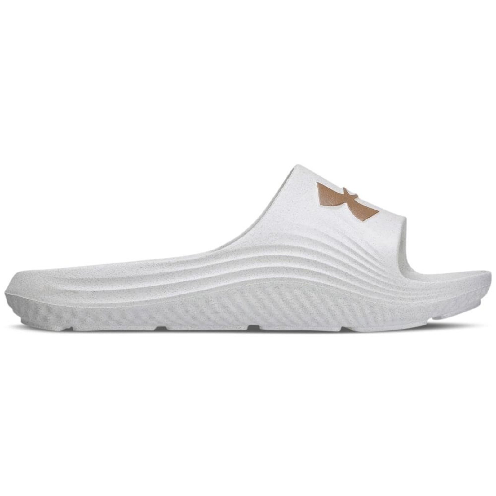 Chinelo Masculino Under Armour Conforto Core 2 3027787 Branco/Dourado 37/38