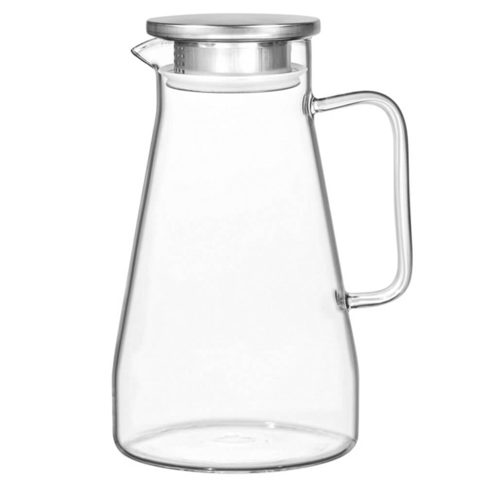 Jarra de Vidro com Tampa de Inox Borossilicato Mercury 1,5L - Hauskraft