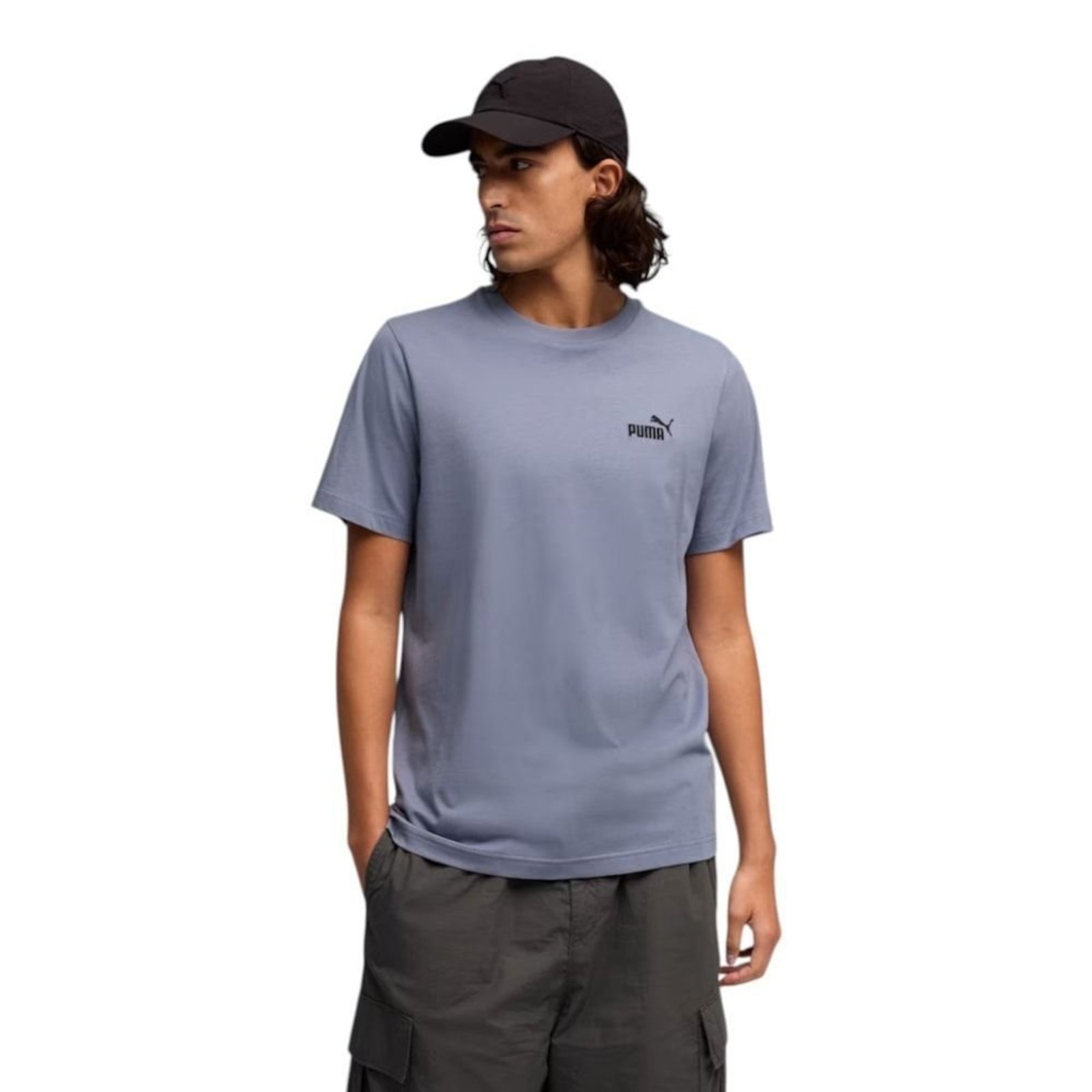 Camiseta Puma Essentials Small No. 1 Logo Masculina - Cinza - Puma