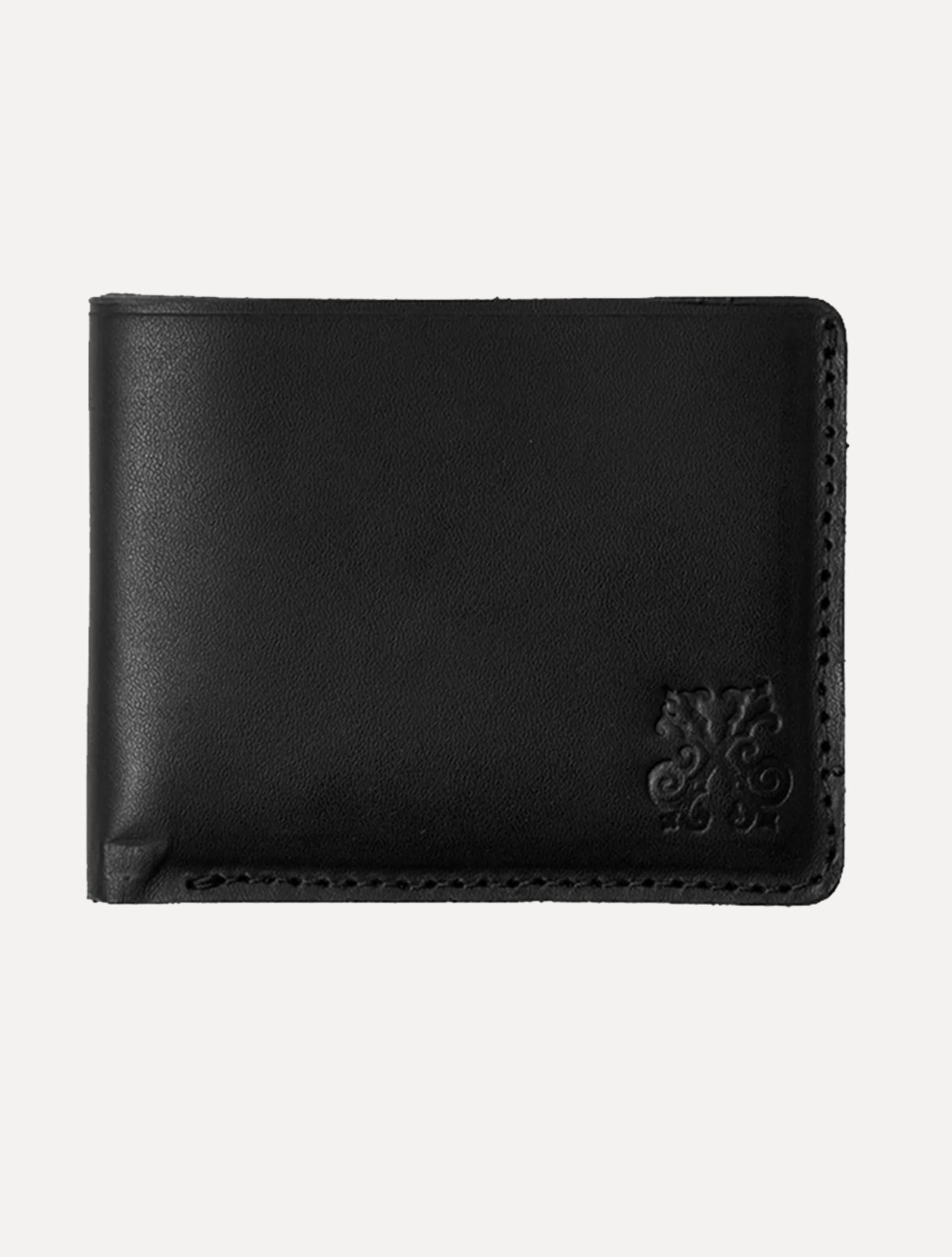 Vista 2 Carteira John John Masculina Couro Rustic Logo Preta preto John John preto