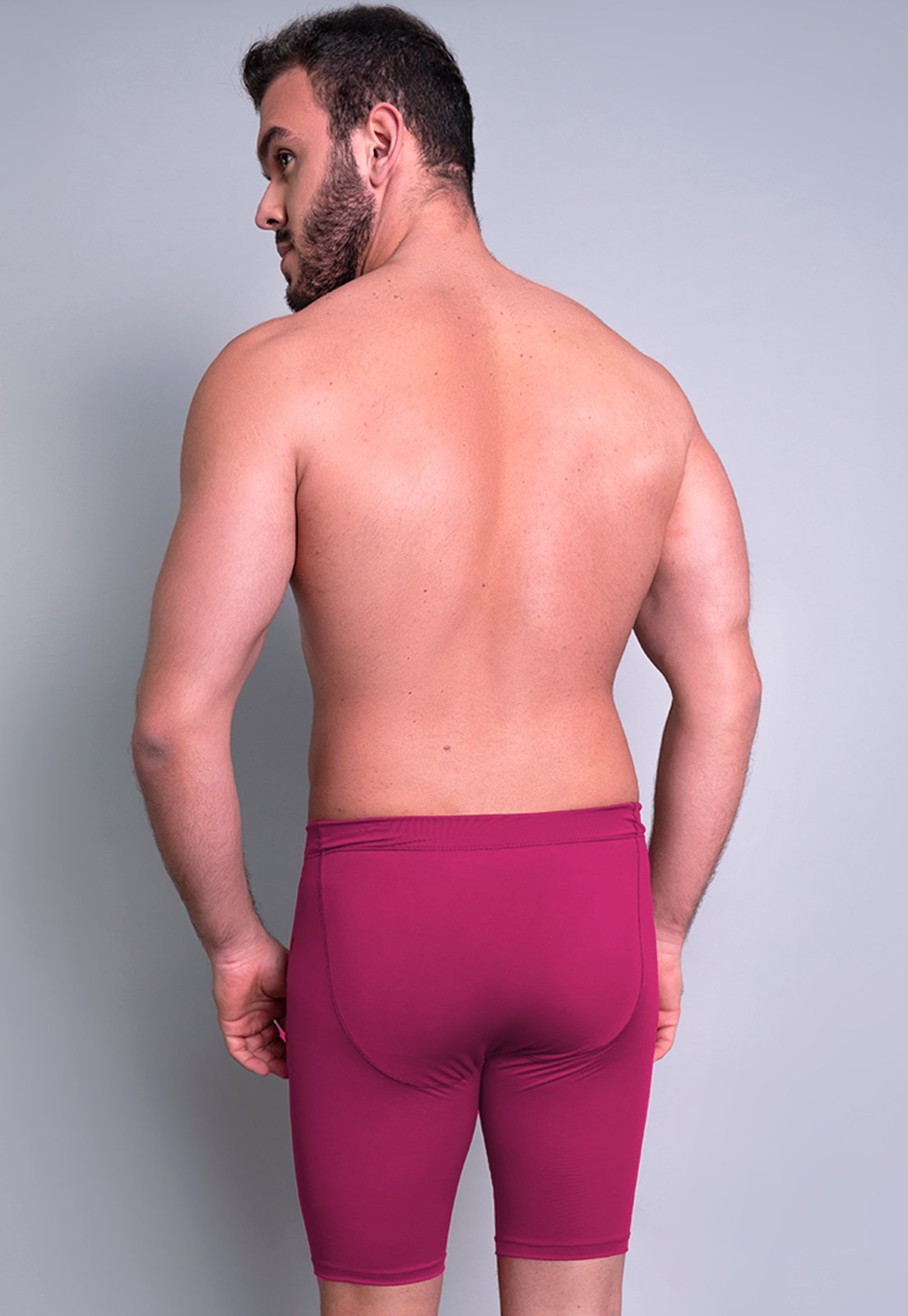 Vista 3 Bermuda Ciclismo MVB Modas Térmica Segunda Pele Proteção Uv 50+ cinza Mvb Modas cinza