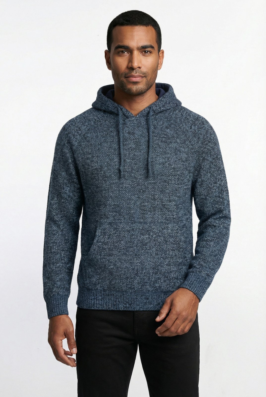 Blusão grosso térmico masculino com capuz 90150 - Azul