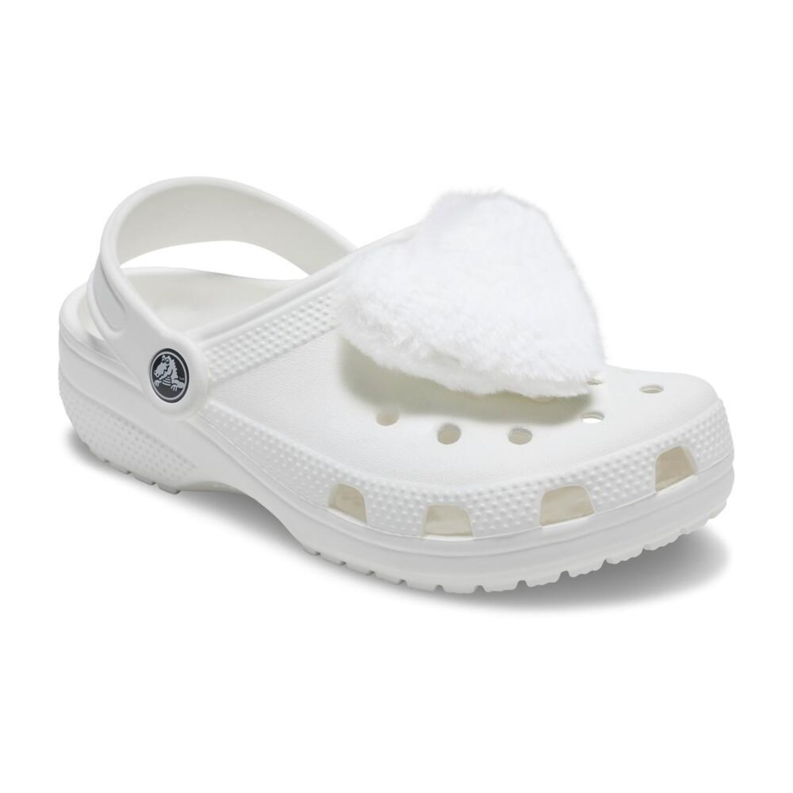 Vista 3 Infantil - Jibbitz™ Coração Fofinho Crocs branco