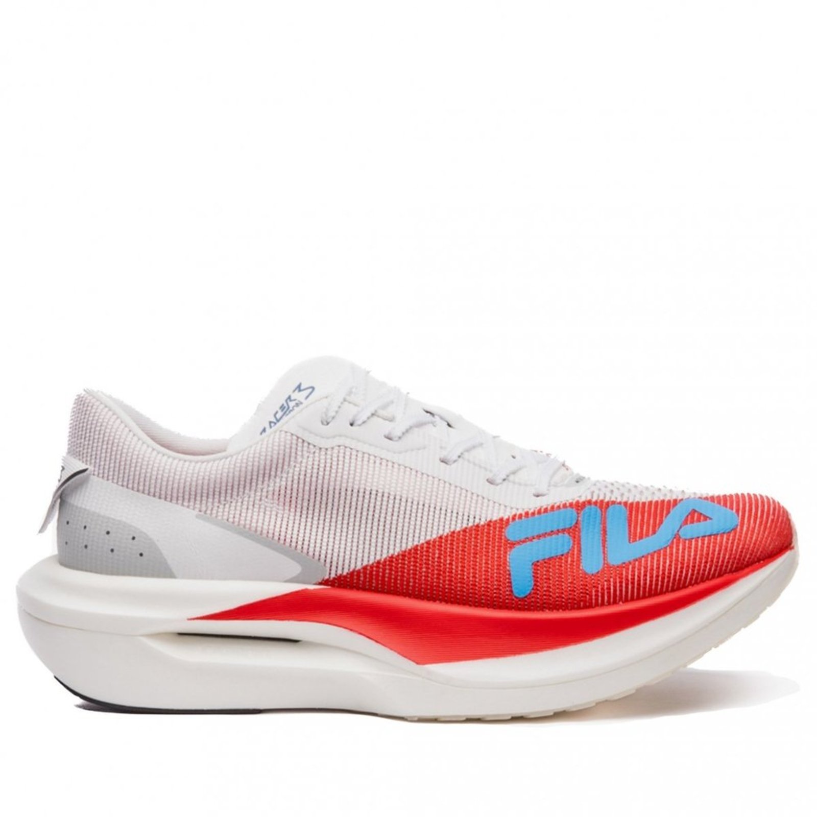 Vista 2 Tênis Masculino Running Fila Racer Carbon 3 Fila Branco branco carbon Fila branco carbon