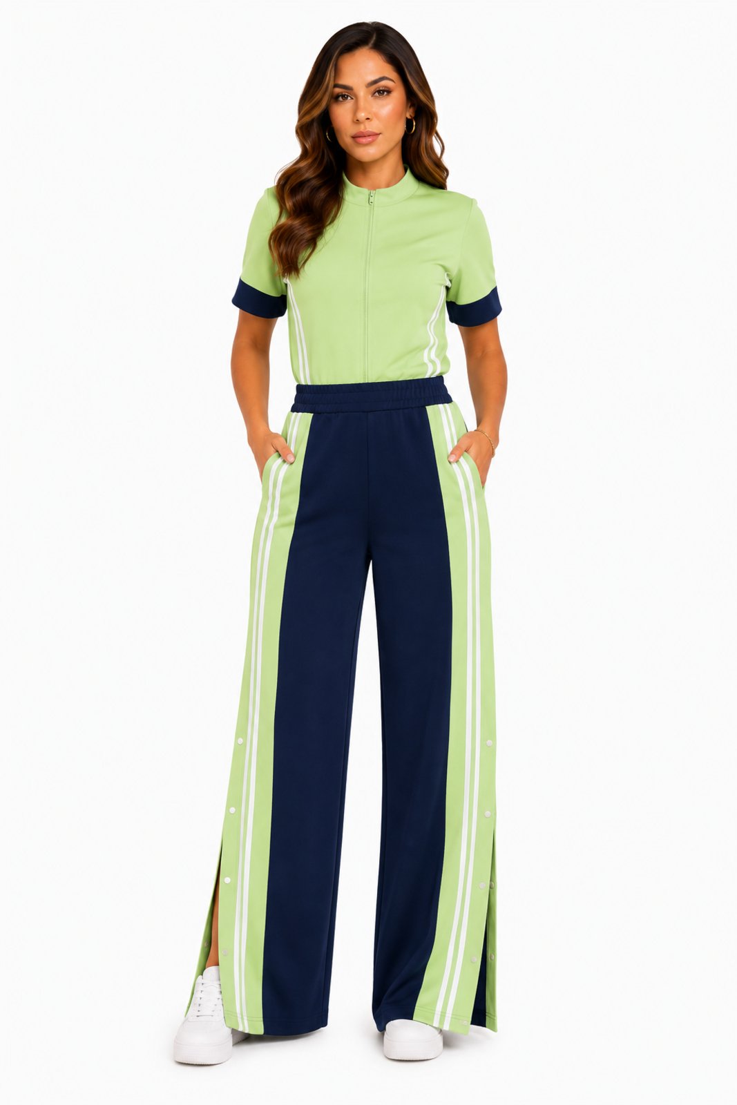 Conjunto Feminino D Bell Outlet Fashion Casual Verde