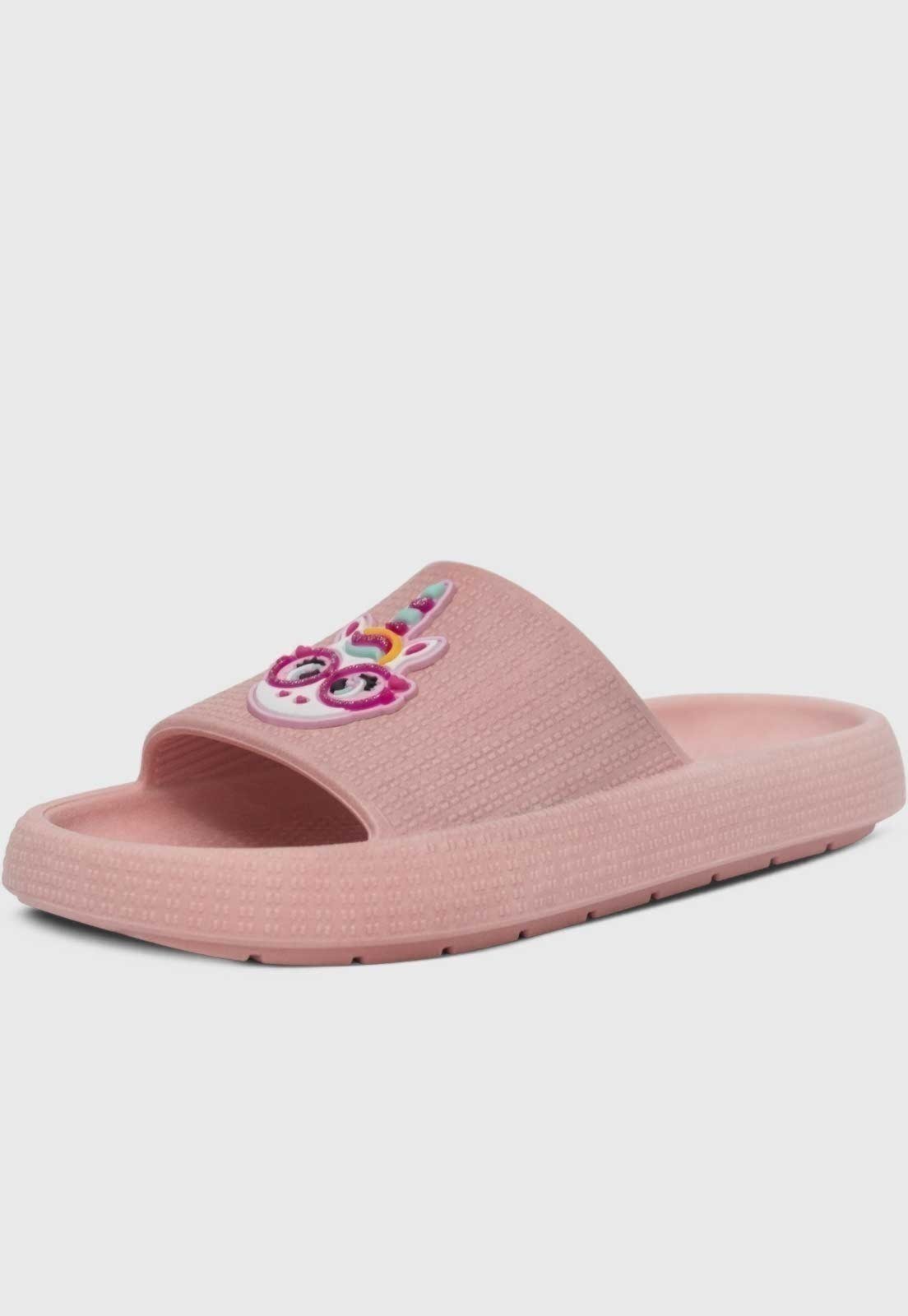 Infantil - Chinelo Nuvem Popidi Menina Unicornio Rosa
