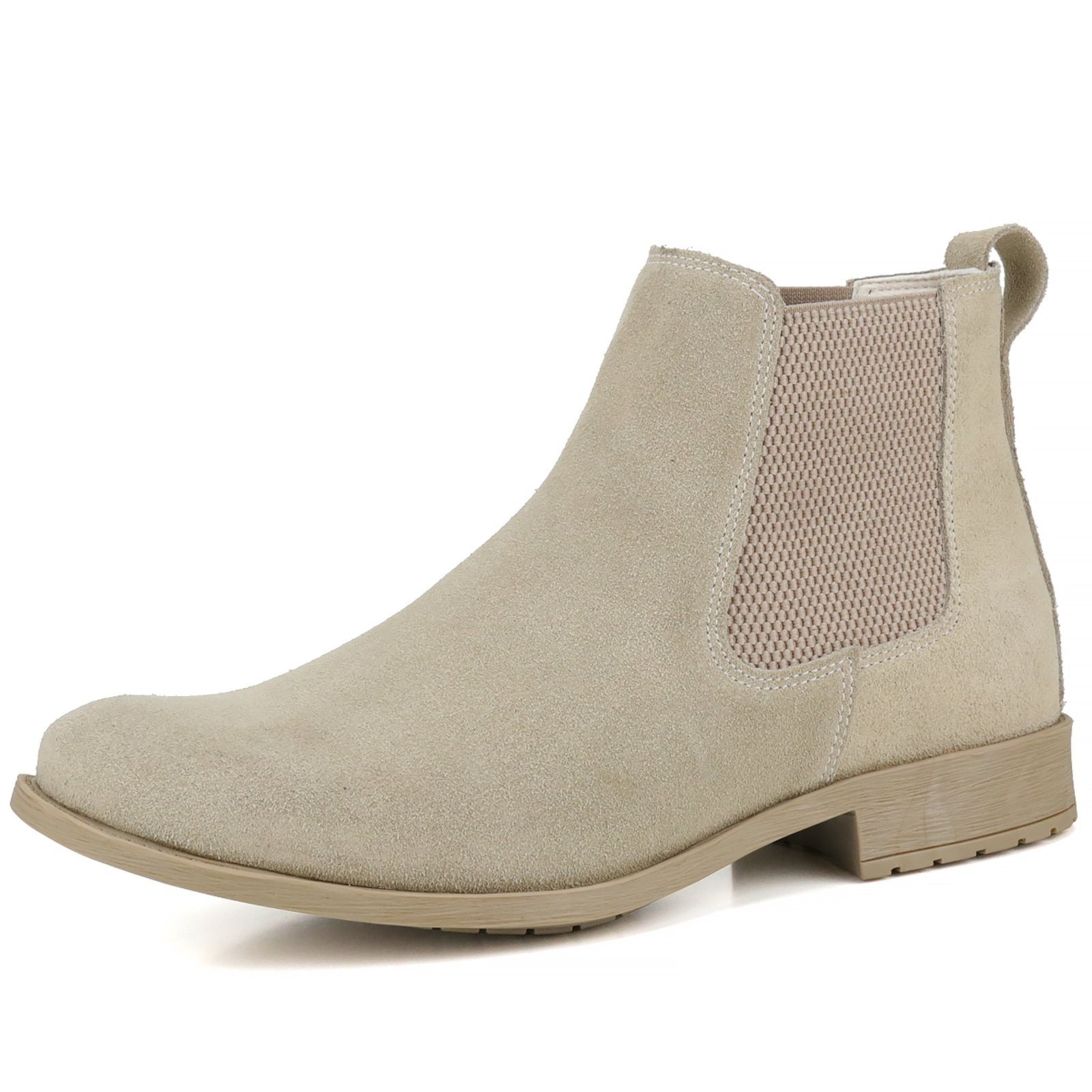 Bota Botina Chelsea Mr. Gutt Couro Areia