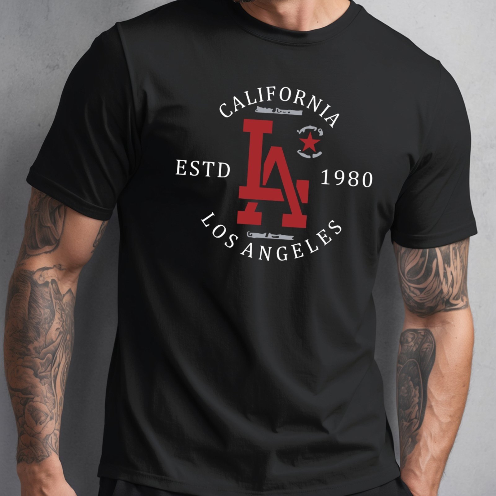 Camiseta Masculina 100% Algodão Estampada Moderna