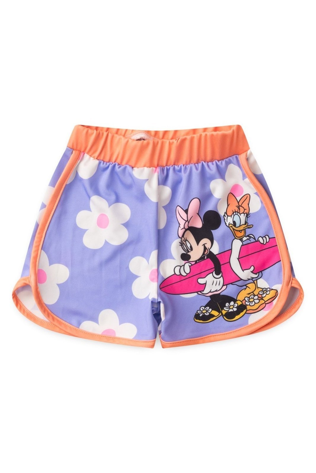 Vista 2 Short Disney Feminino Minnie e Margarida azul Disney azul
